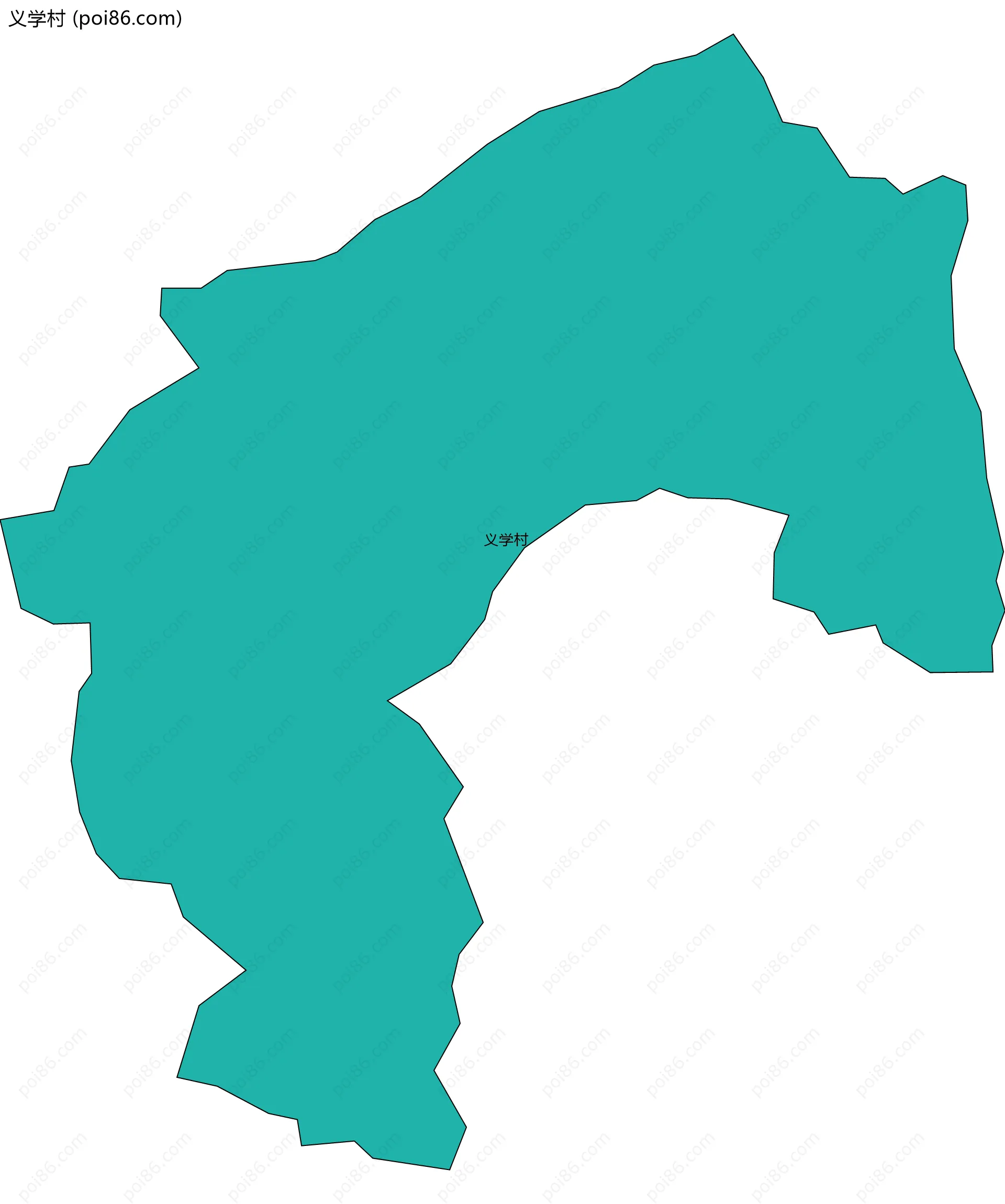 义学村边界地图