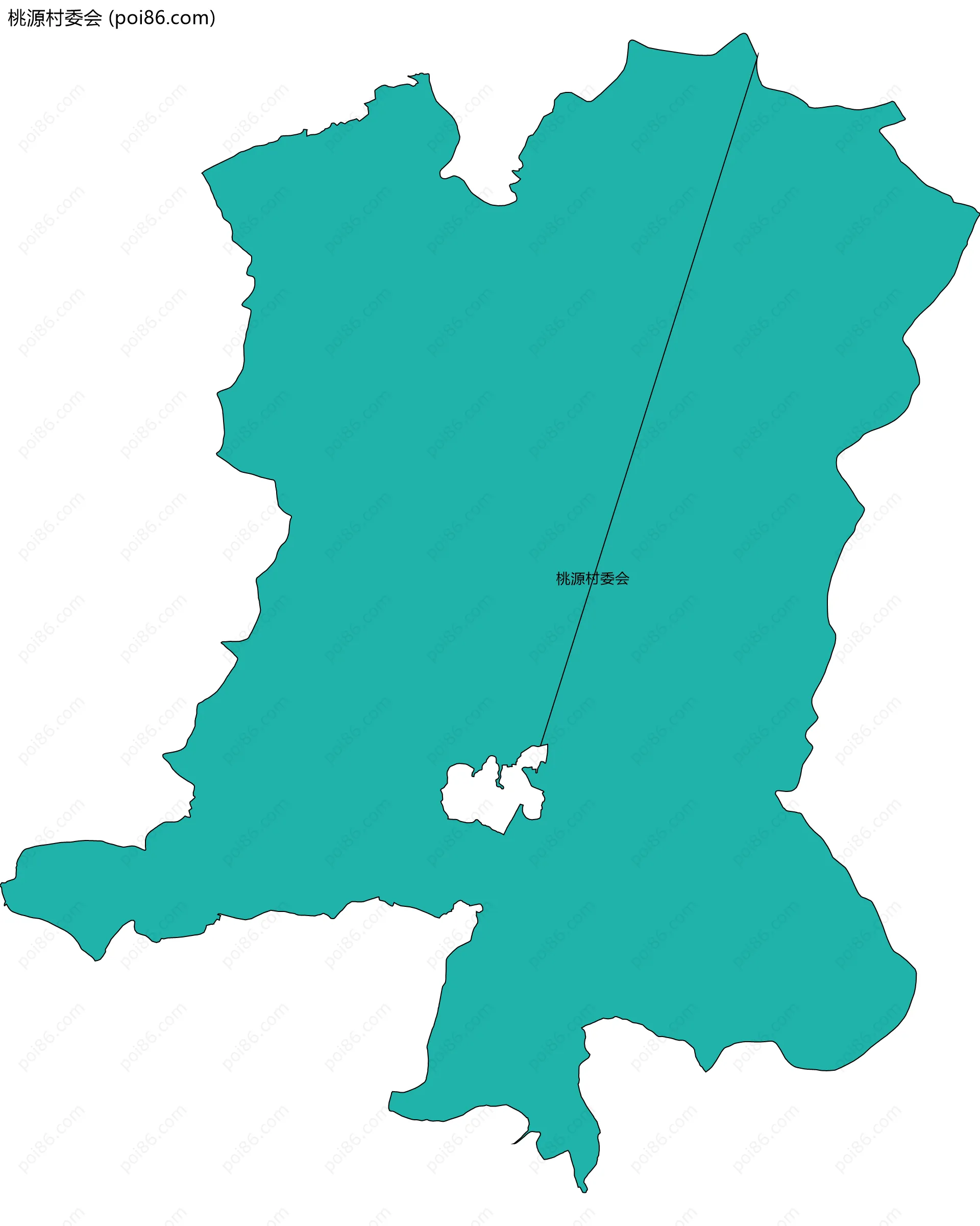 桃源村委会边界地图