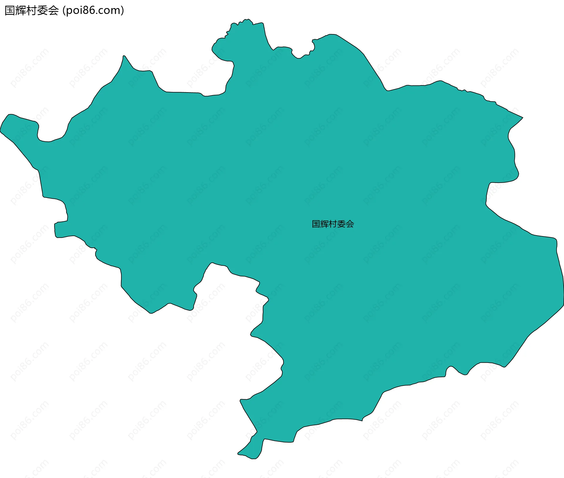 国辉村委会边界地图