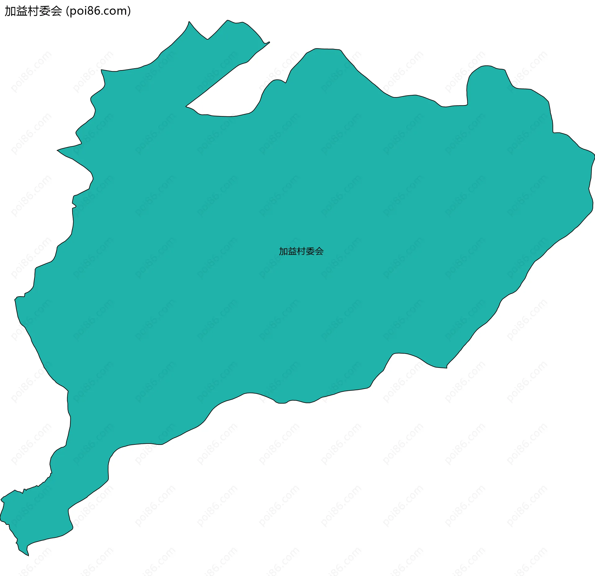加益村委会边界地图