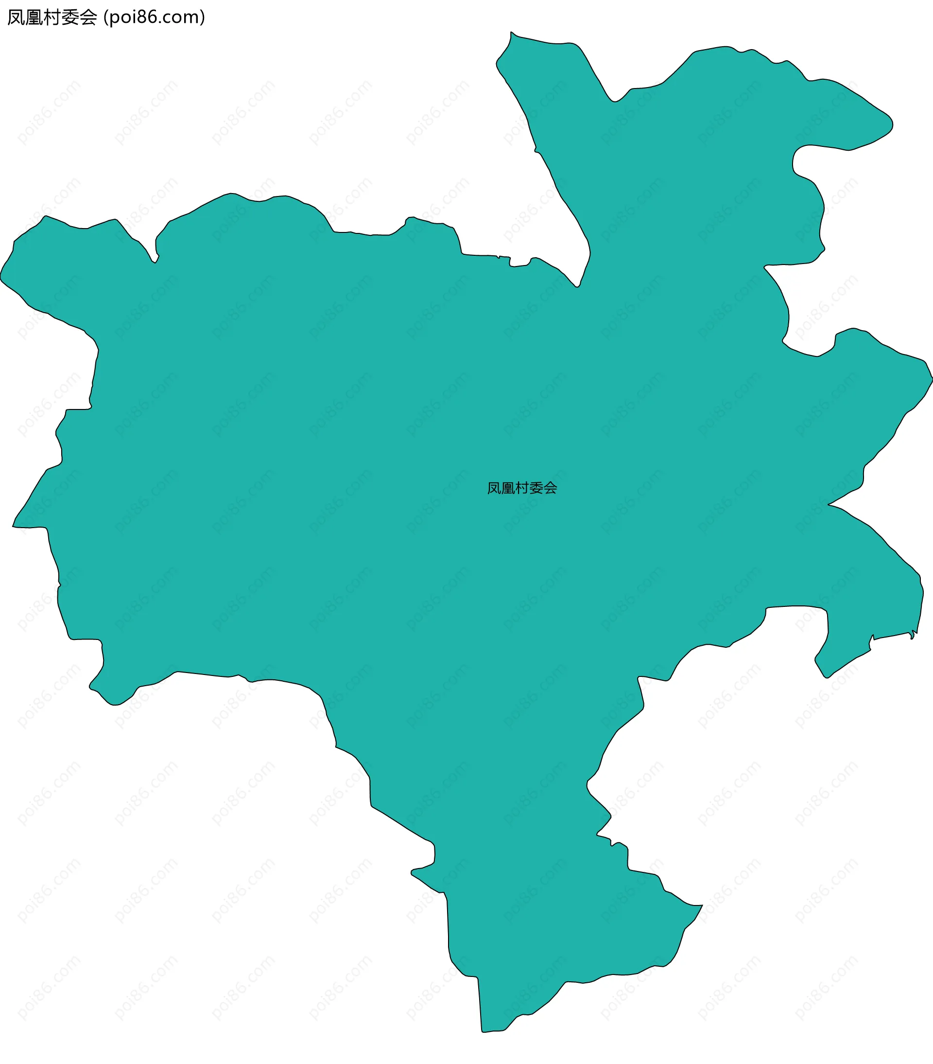 凤凰村委会边界地图