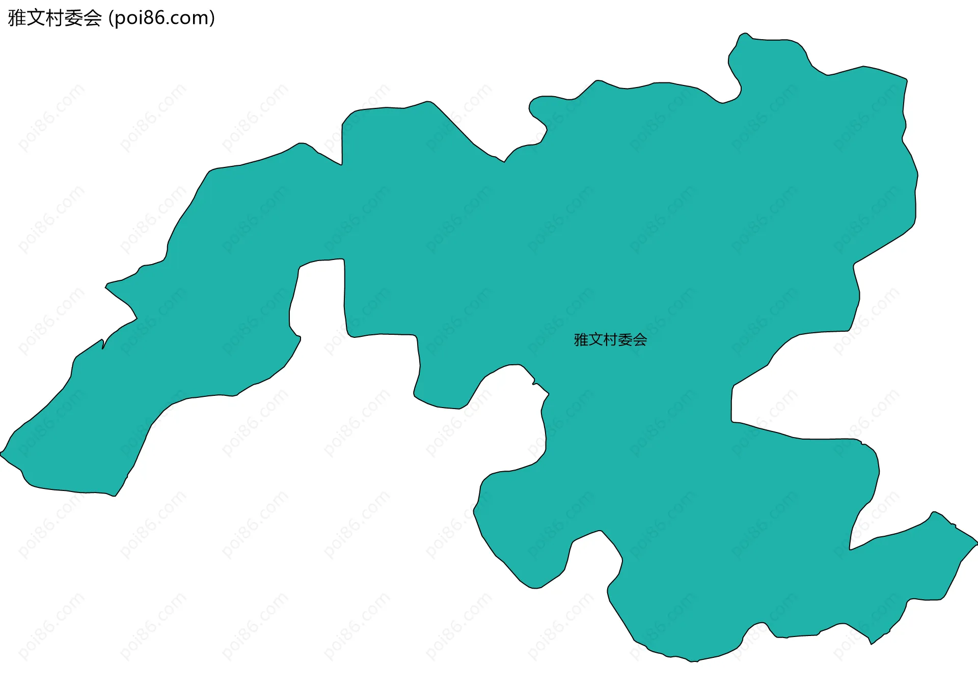 雅文村委会边界地图