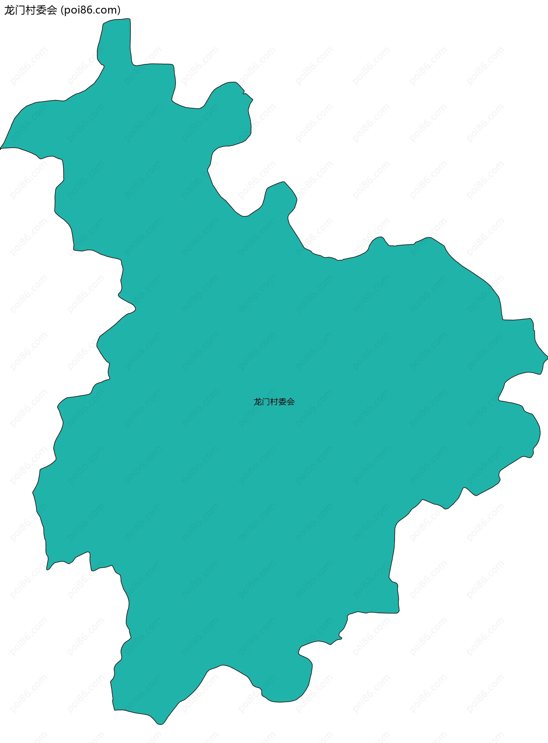 龙门村委会边界地图