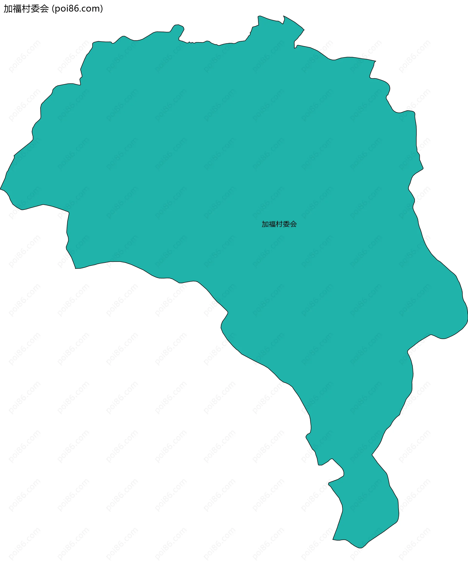 加福村委会边界地图