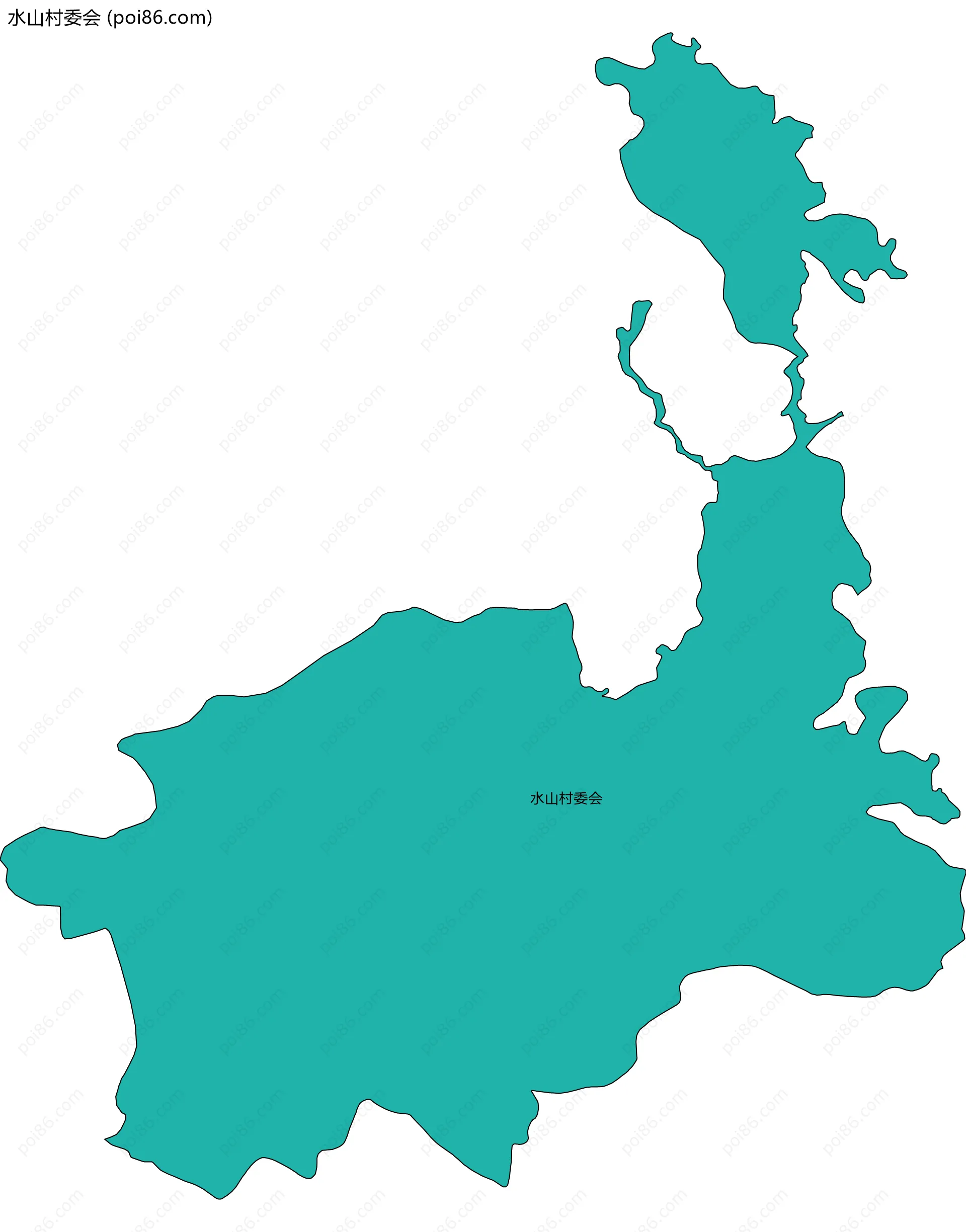 水山村委会边界地图