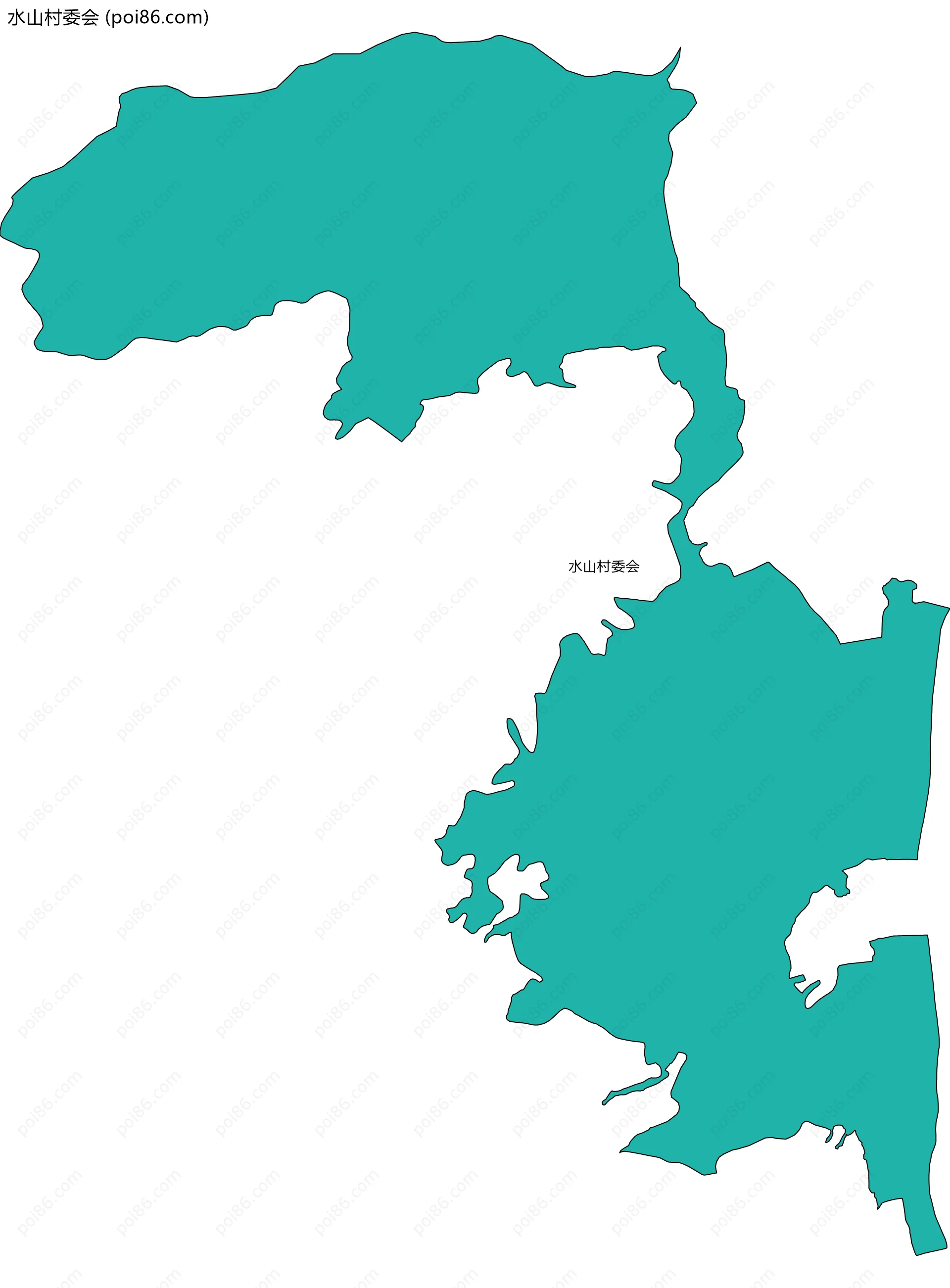 水山村委会边界地图