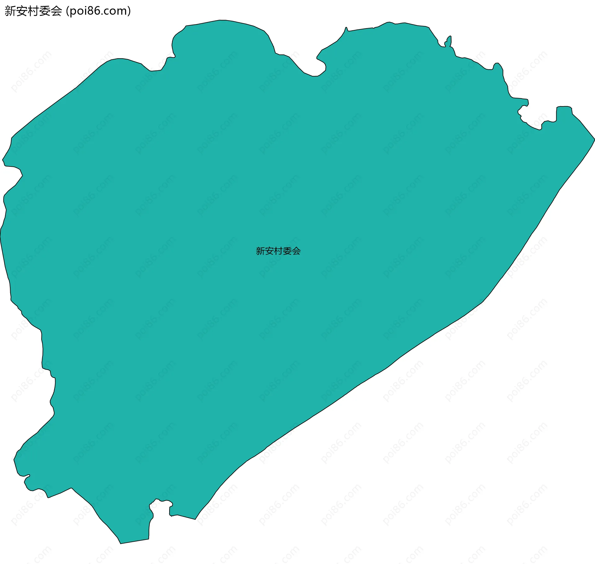 新安村委会边界地图