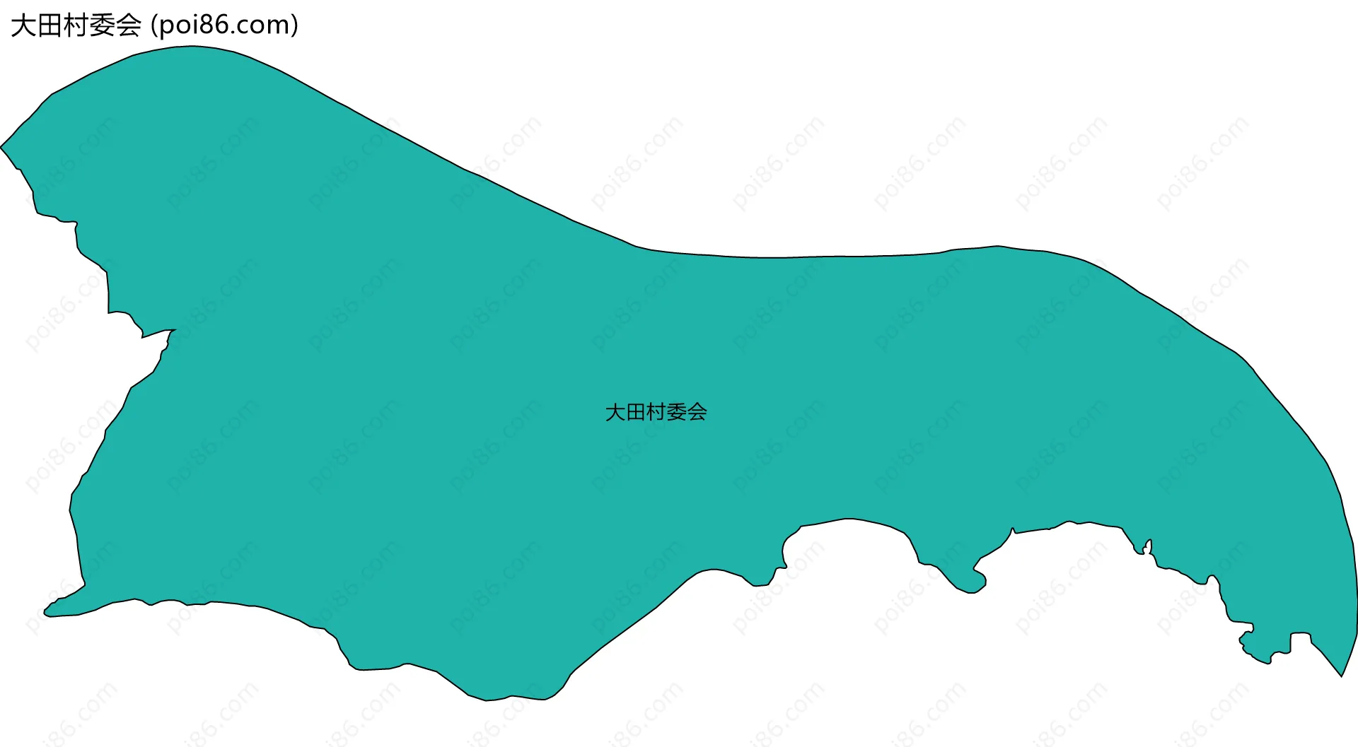 大田村委会边界地图