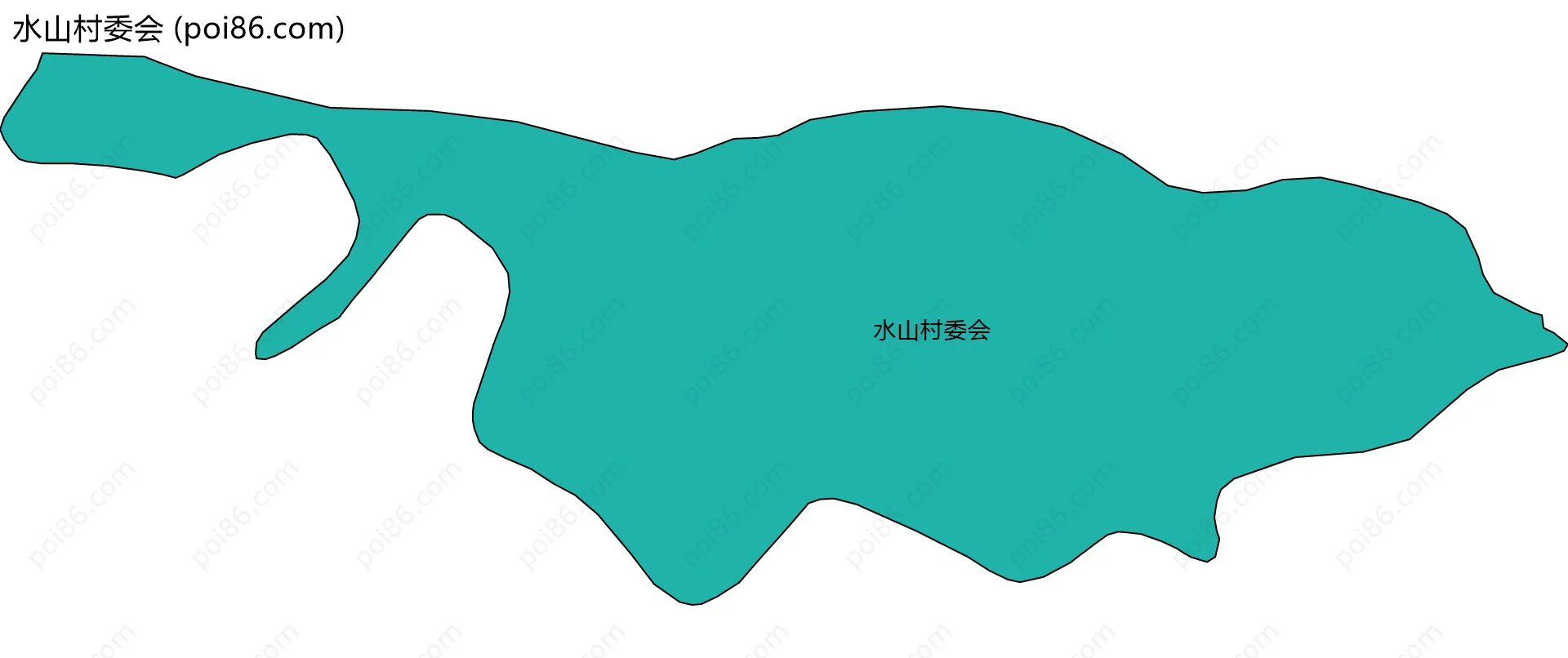 水山村委会边界地图