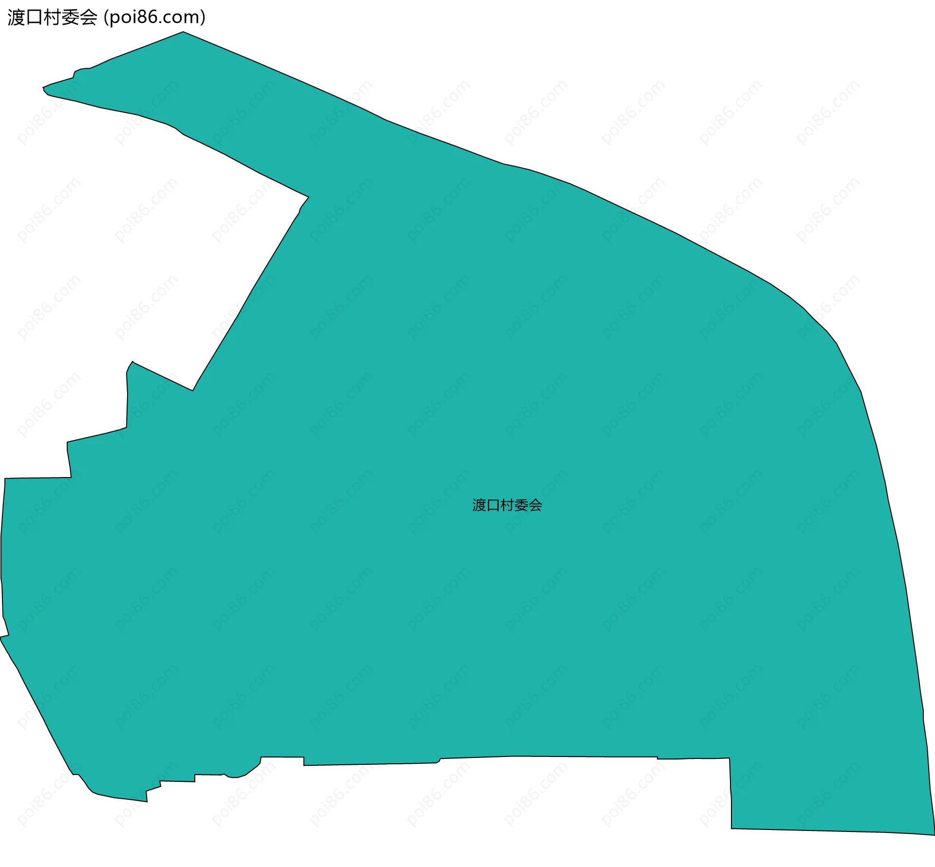 渡口村委会边界地图