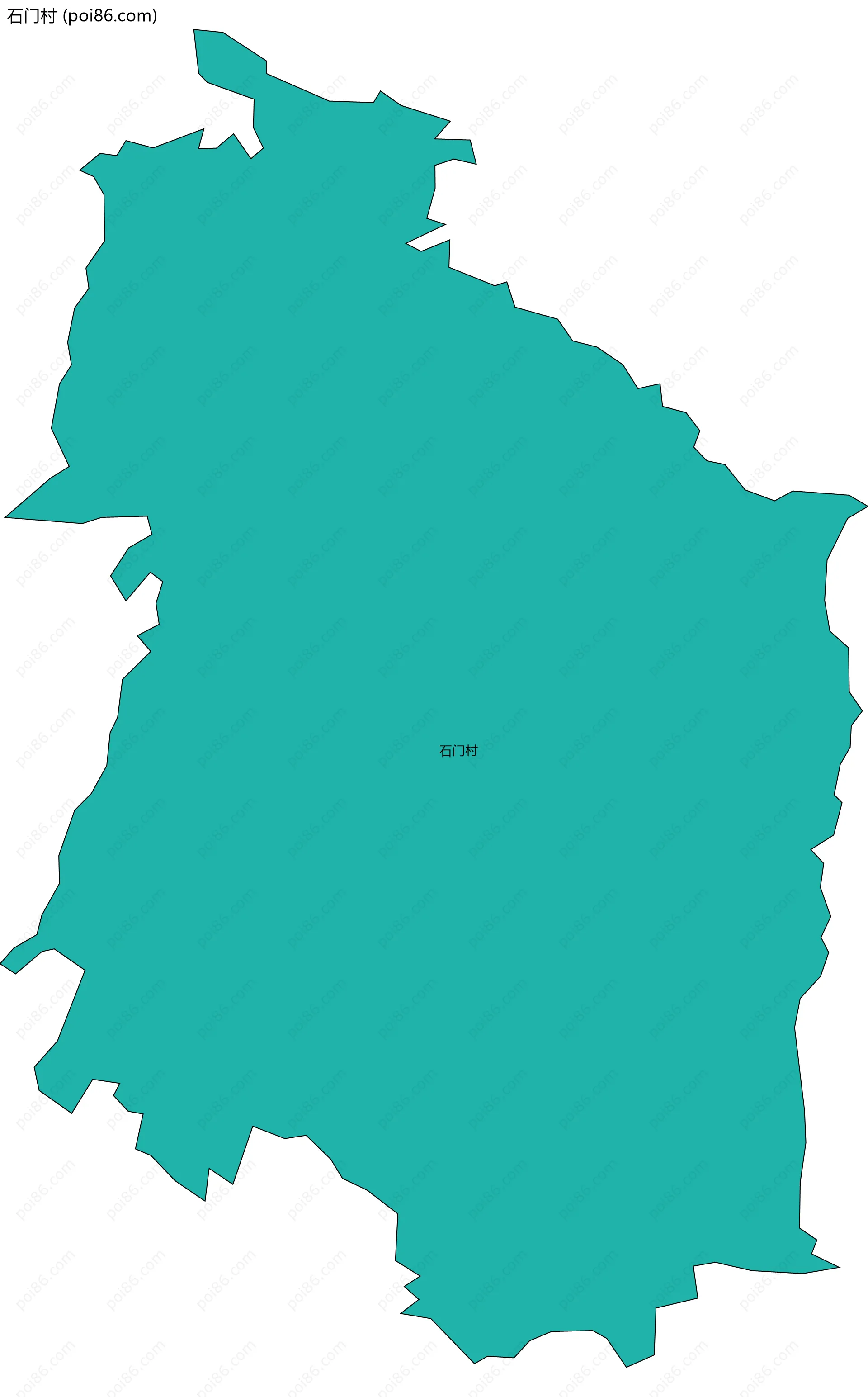 石门村边界地图