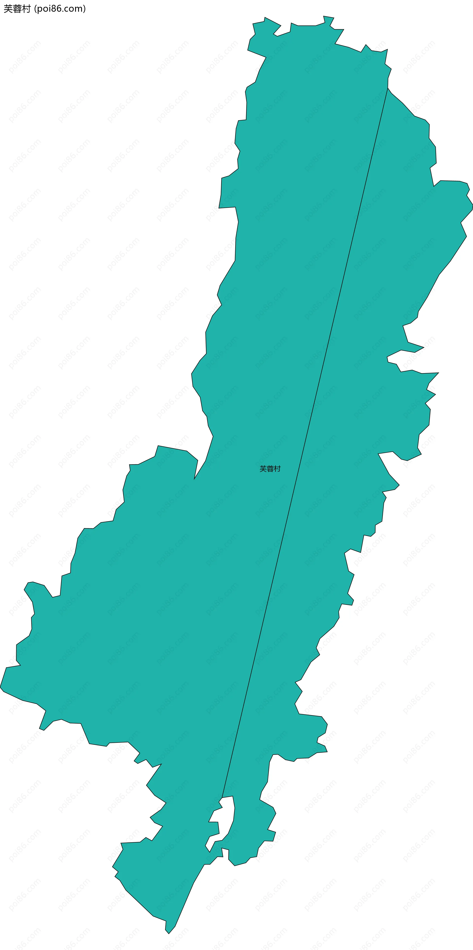 芙蓉村边界地图