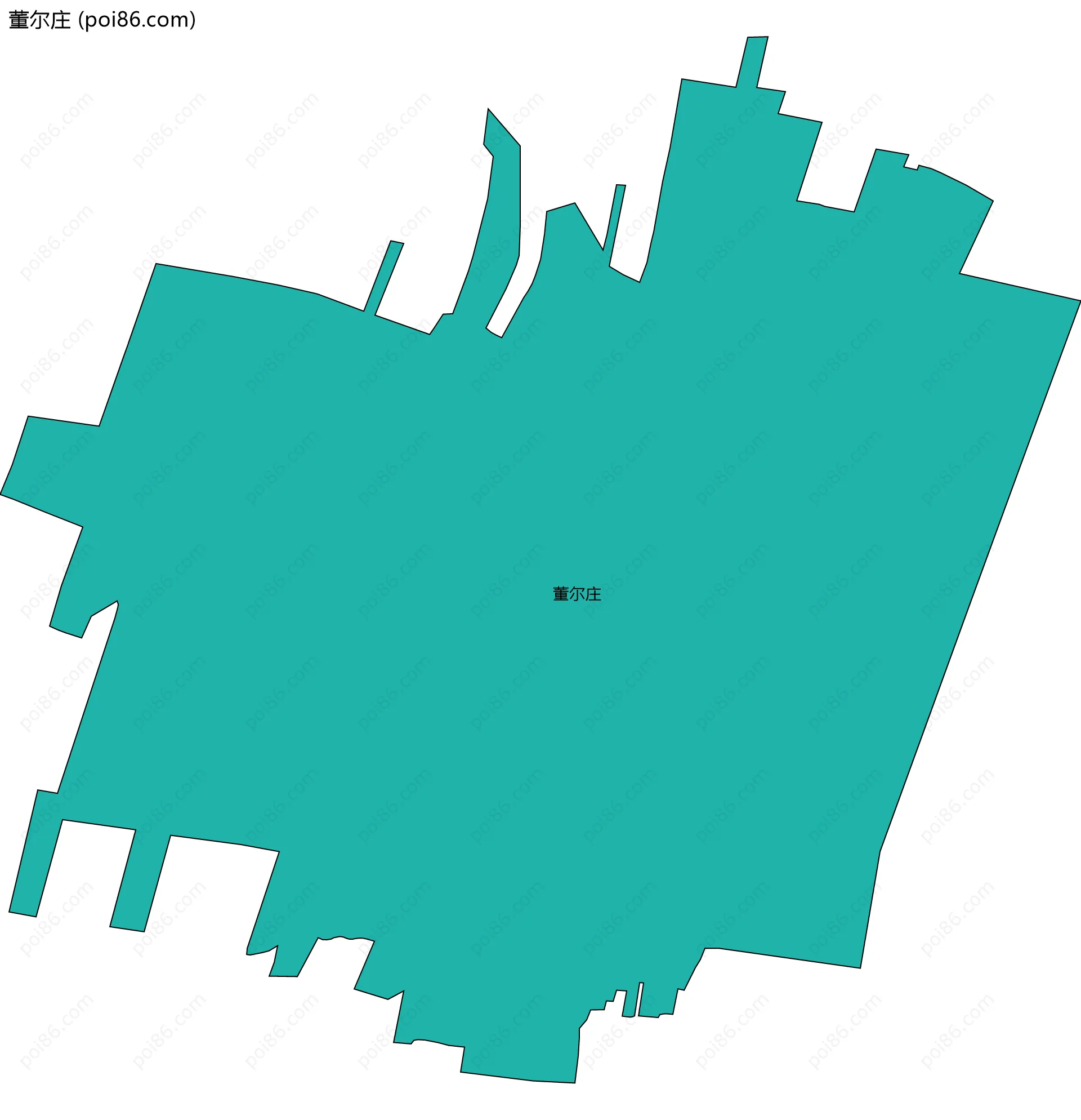 董尔庄边界地图