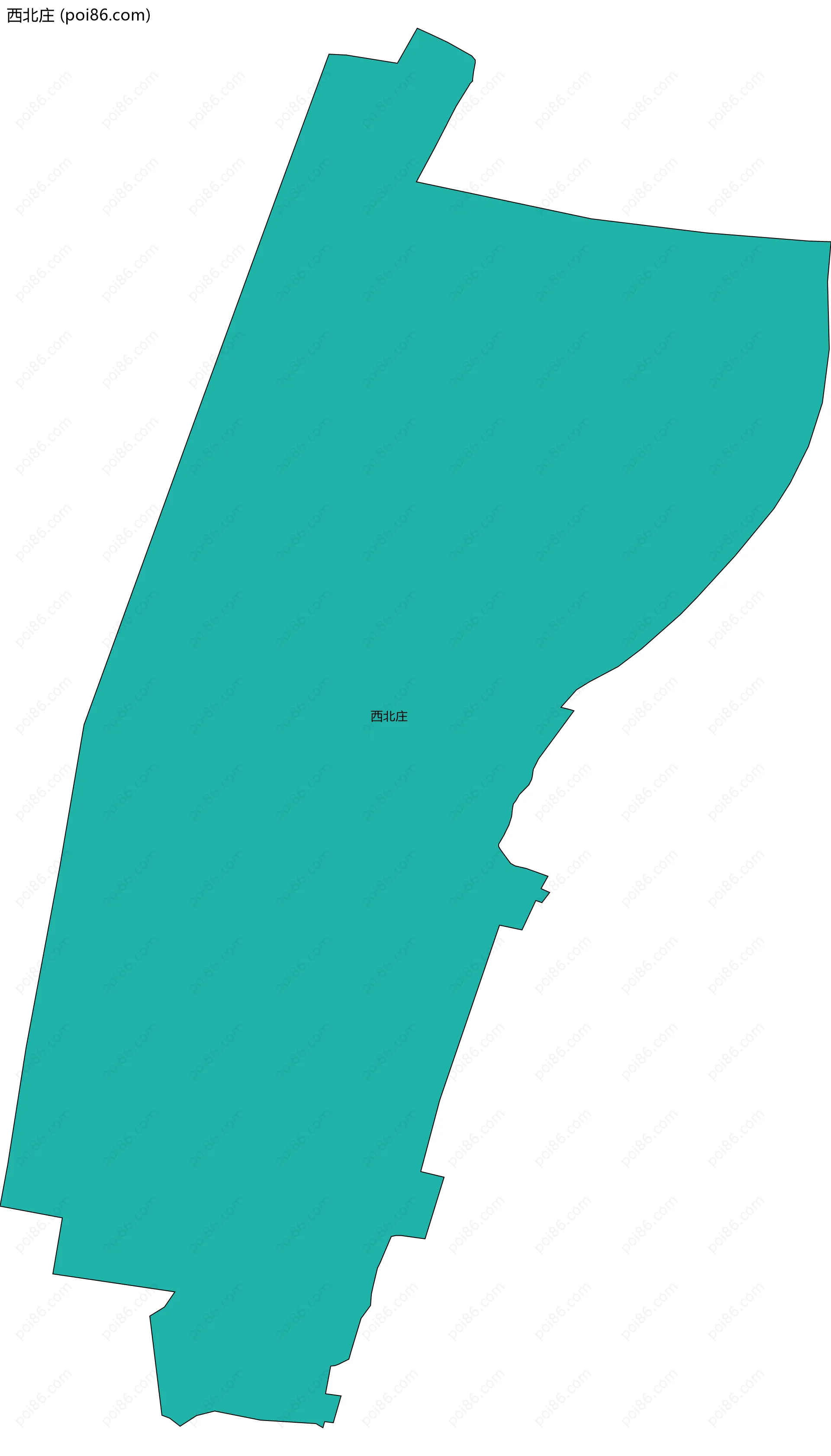 西北庄边界地图