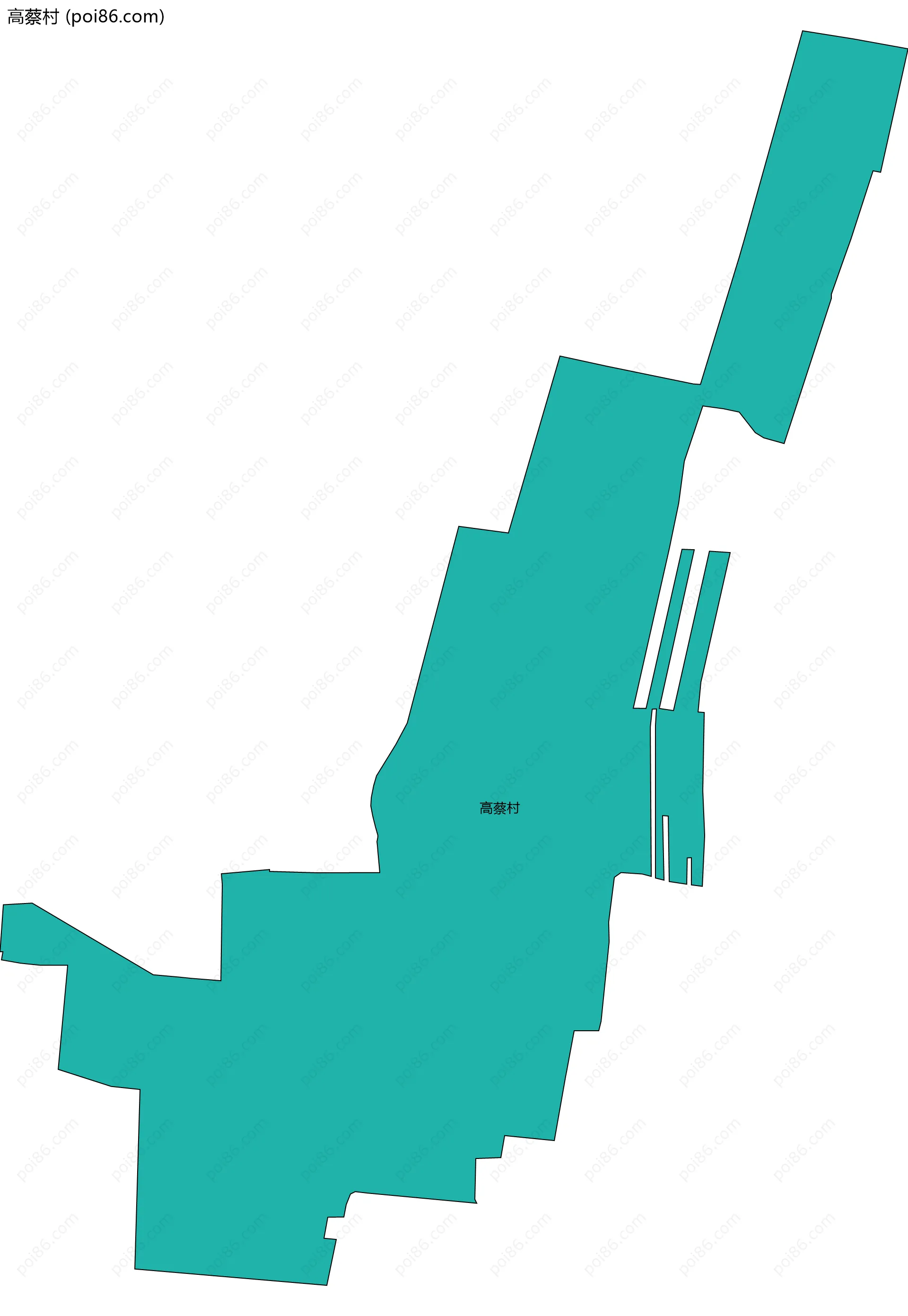 高蔡村边界地图