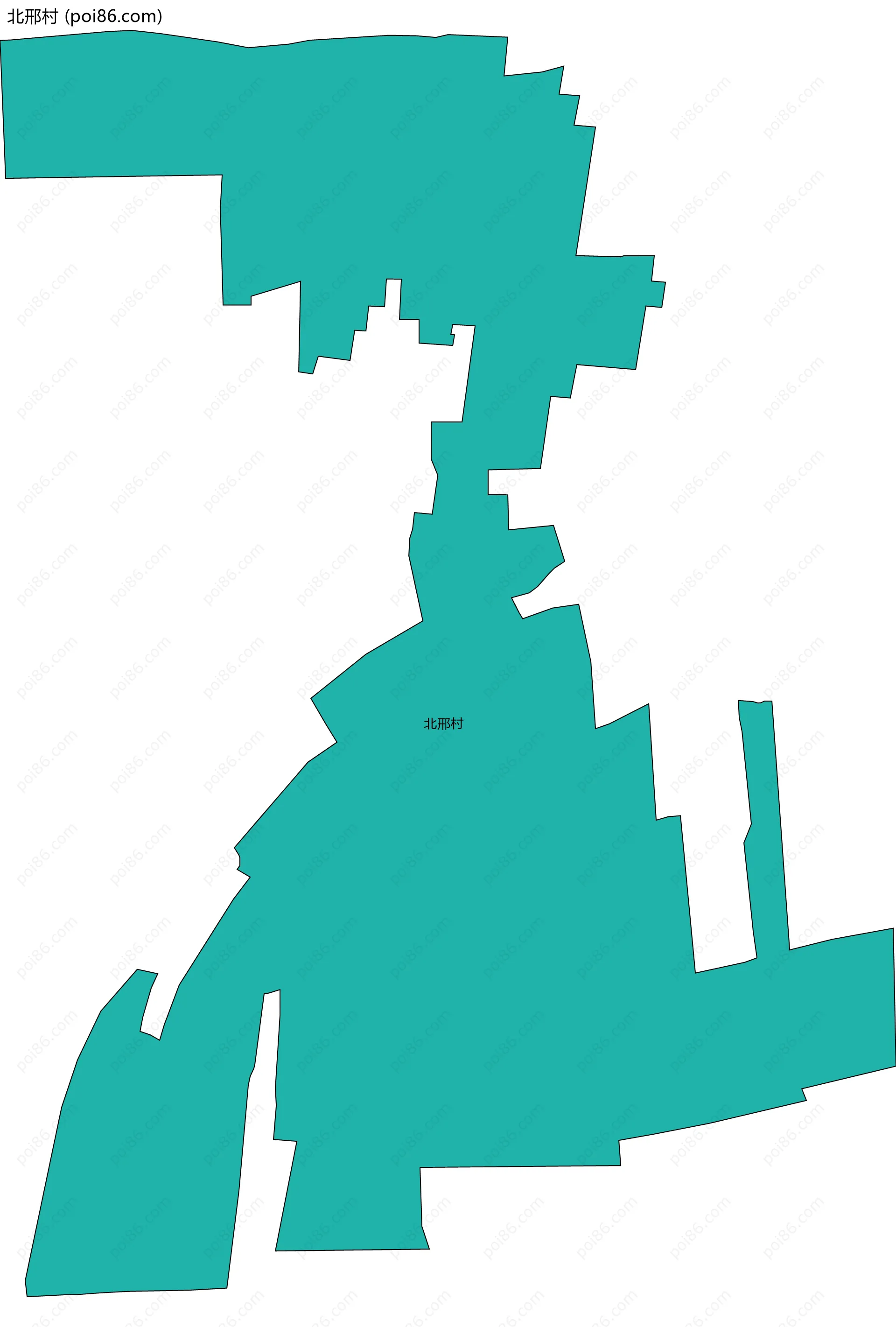 北邢村边界地图