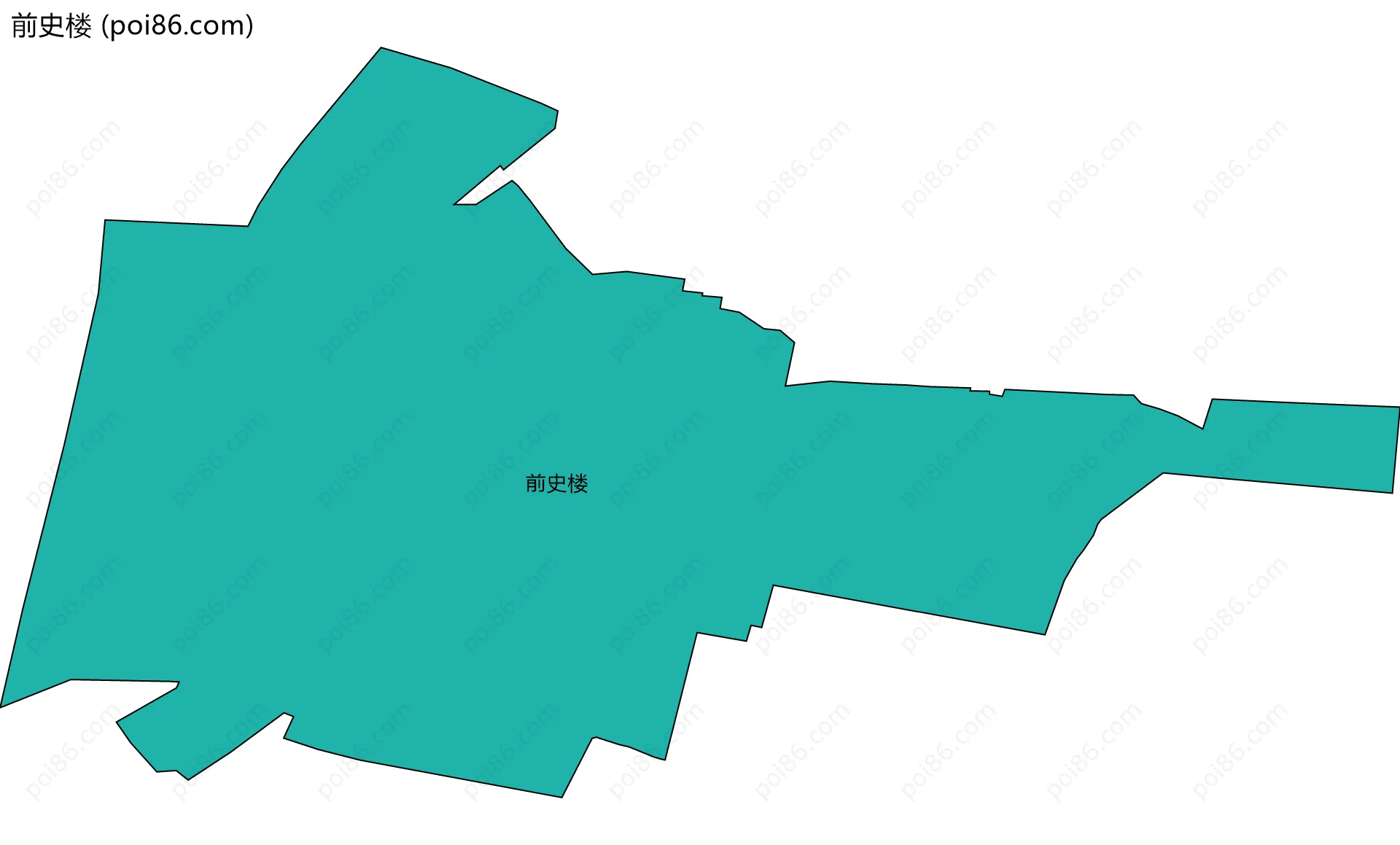 前史楼边界地图