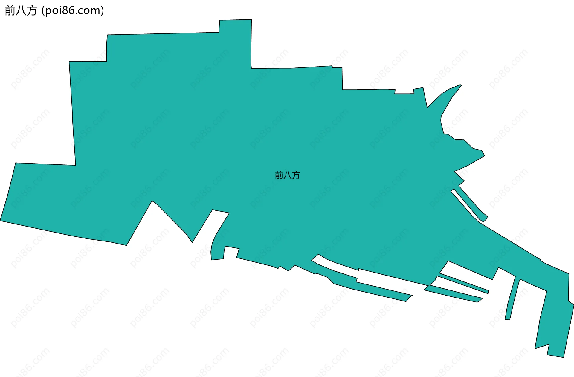 前八方边界地图