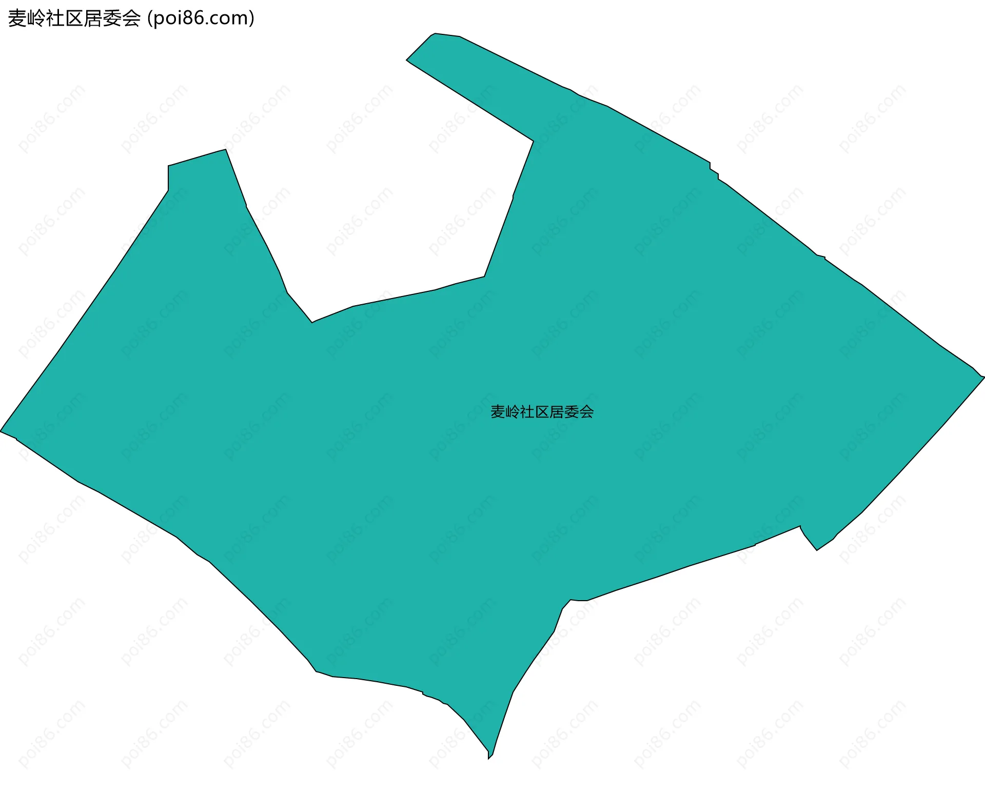 麦岭社区居委会边界地图