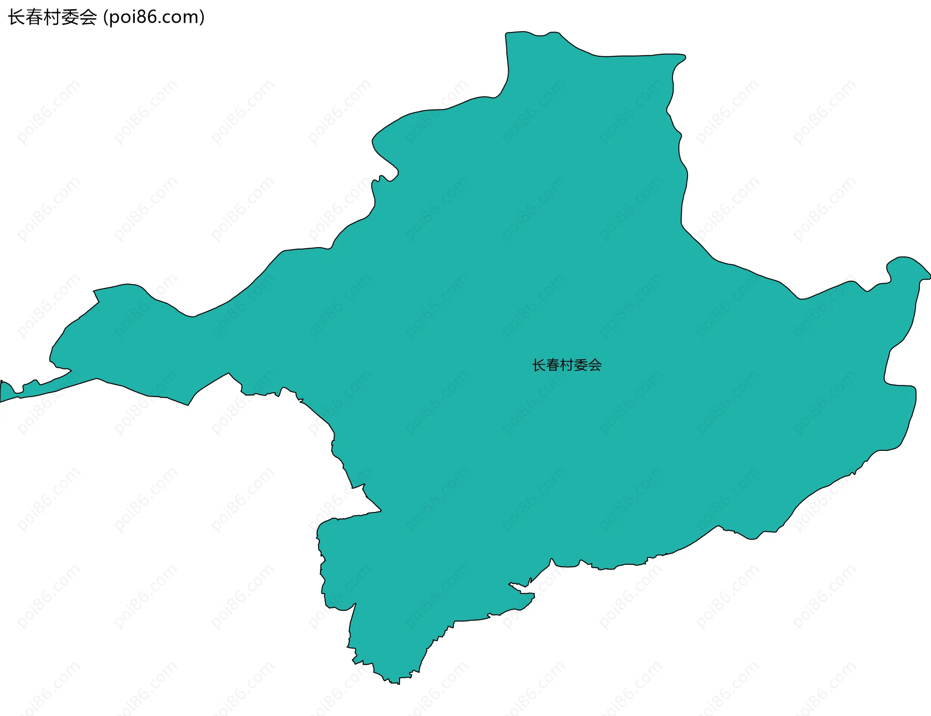 长春村委会边界地图
