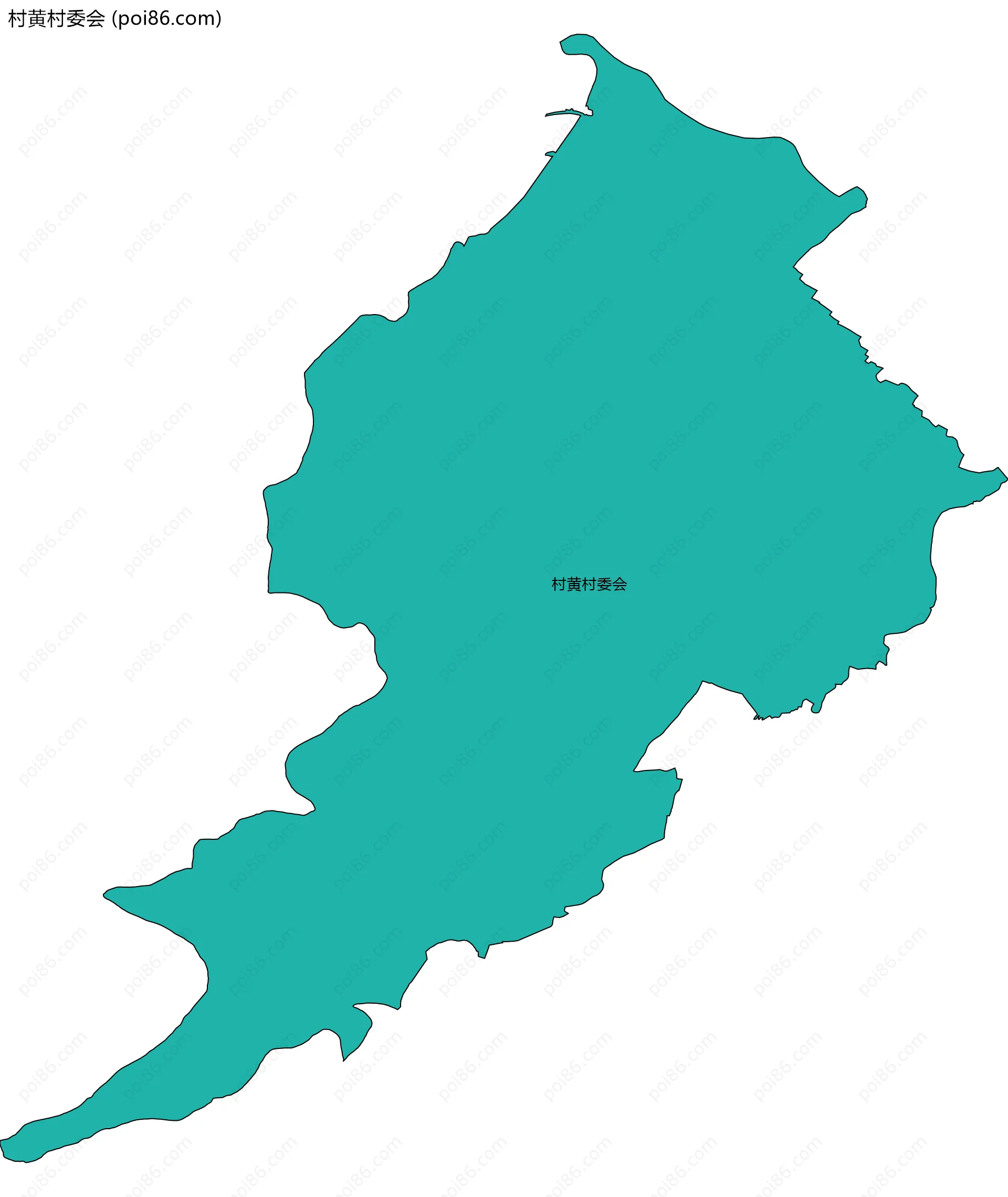 村黄村委会边界地图