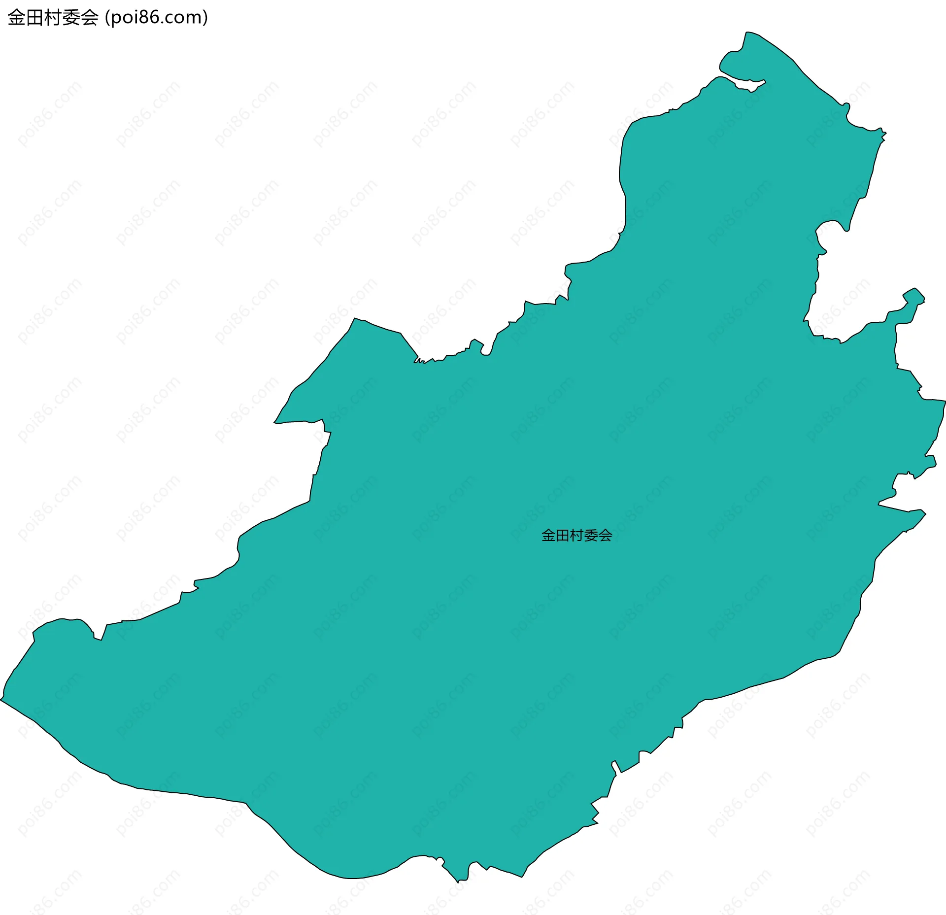 金田村委会边界地图
