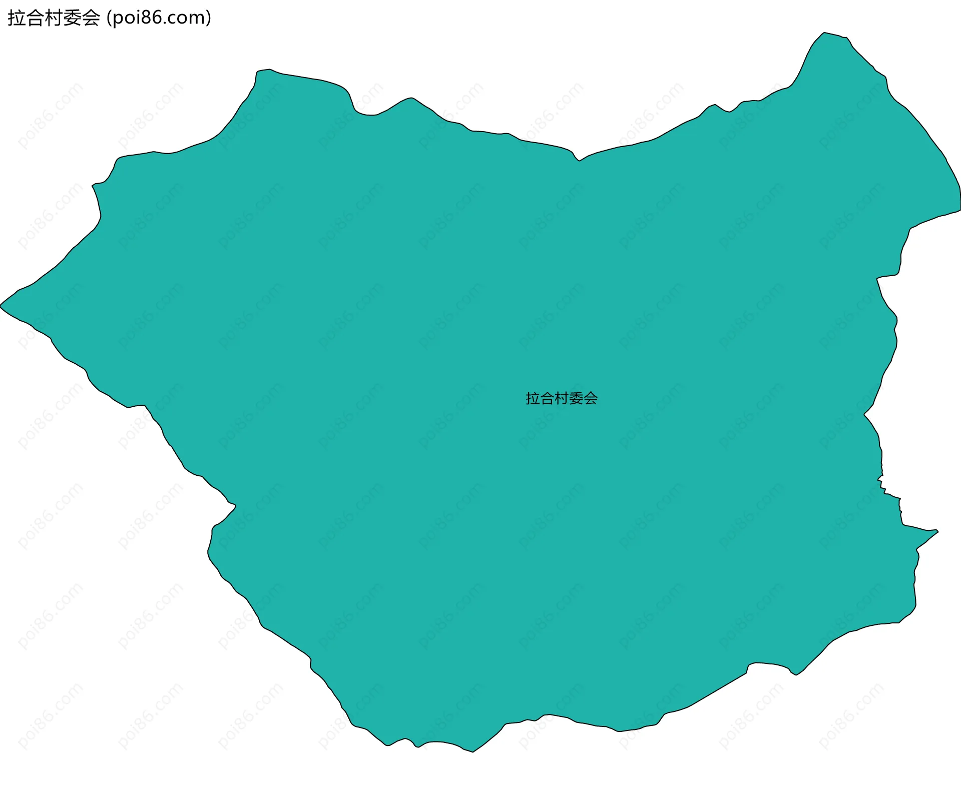 拉合村委会边界地图