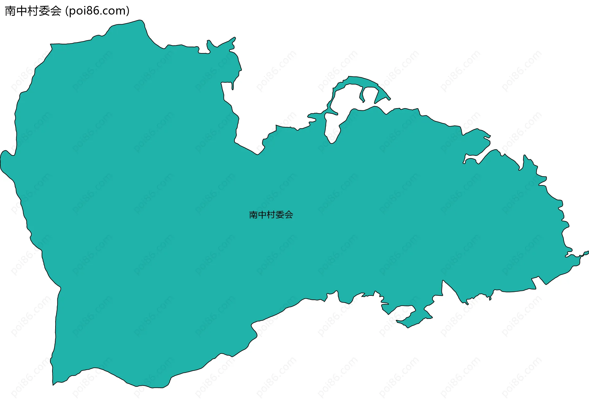 南中村委会边界地图