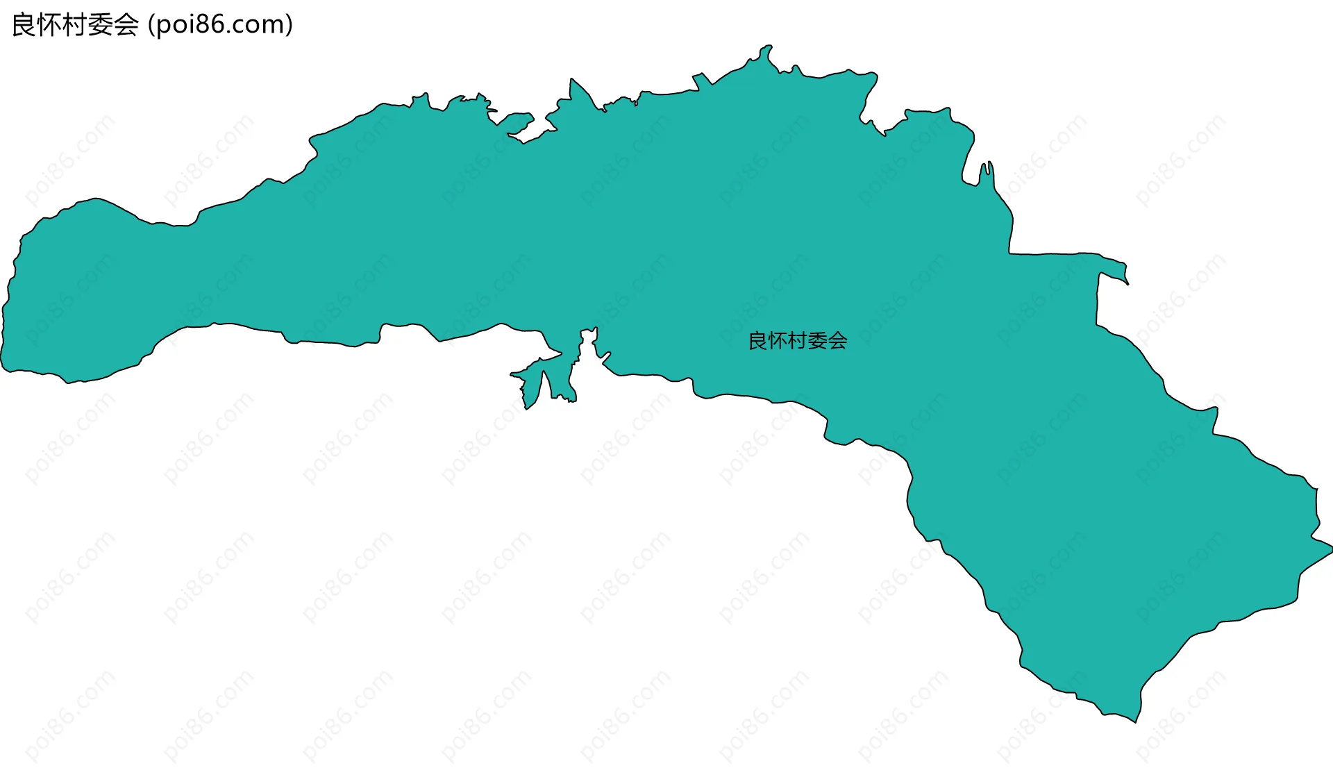 良怀村委会边界地图