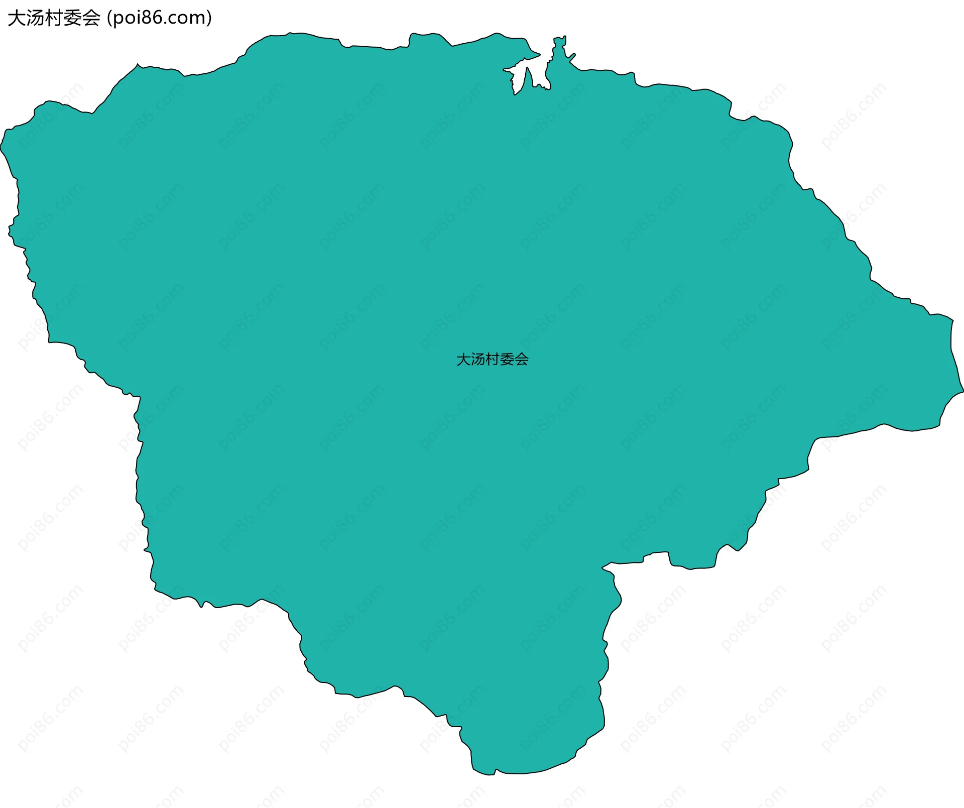 大汤村委会边界地图