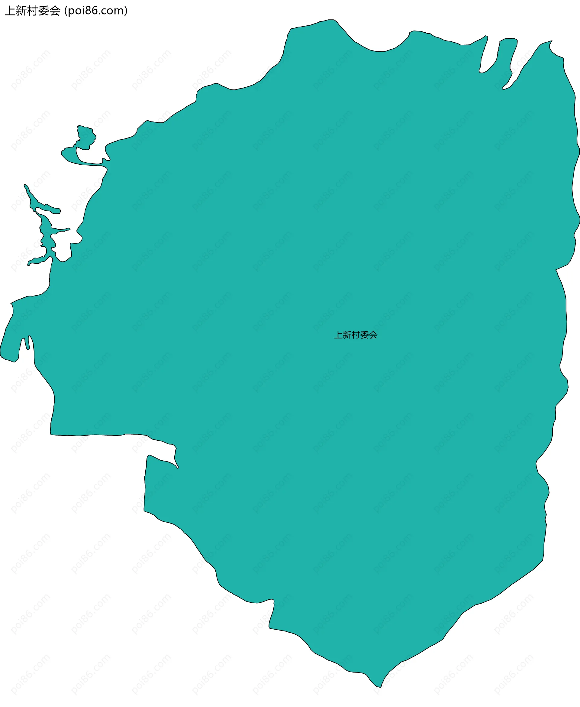 上新村委会边界地图