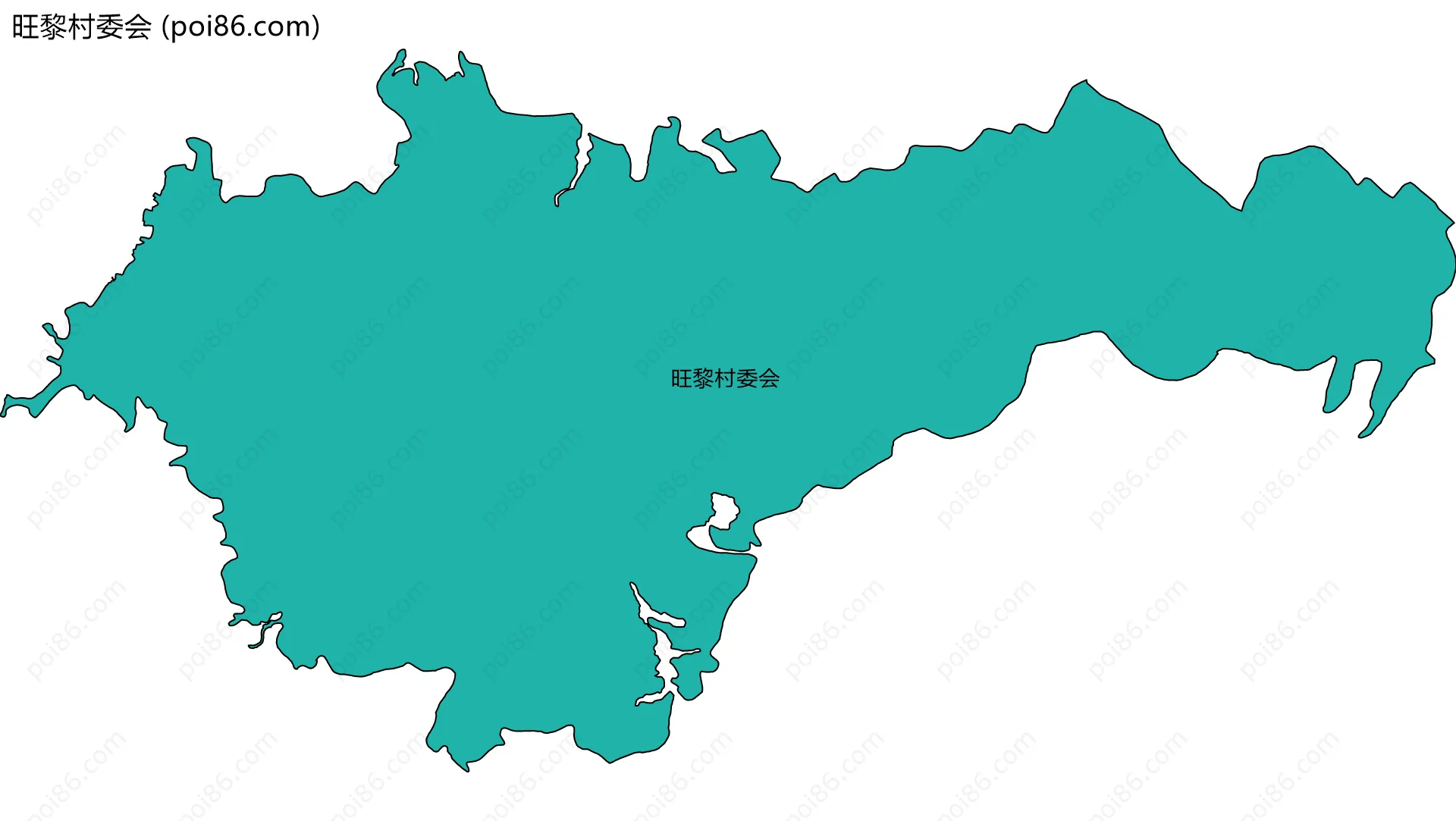 旺黎村委会边界地图