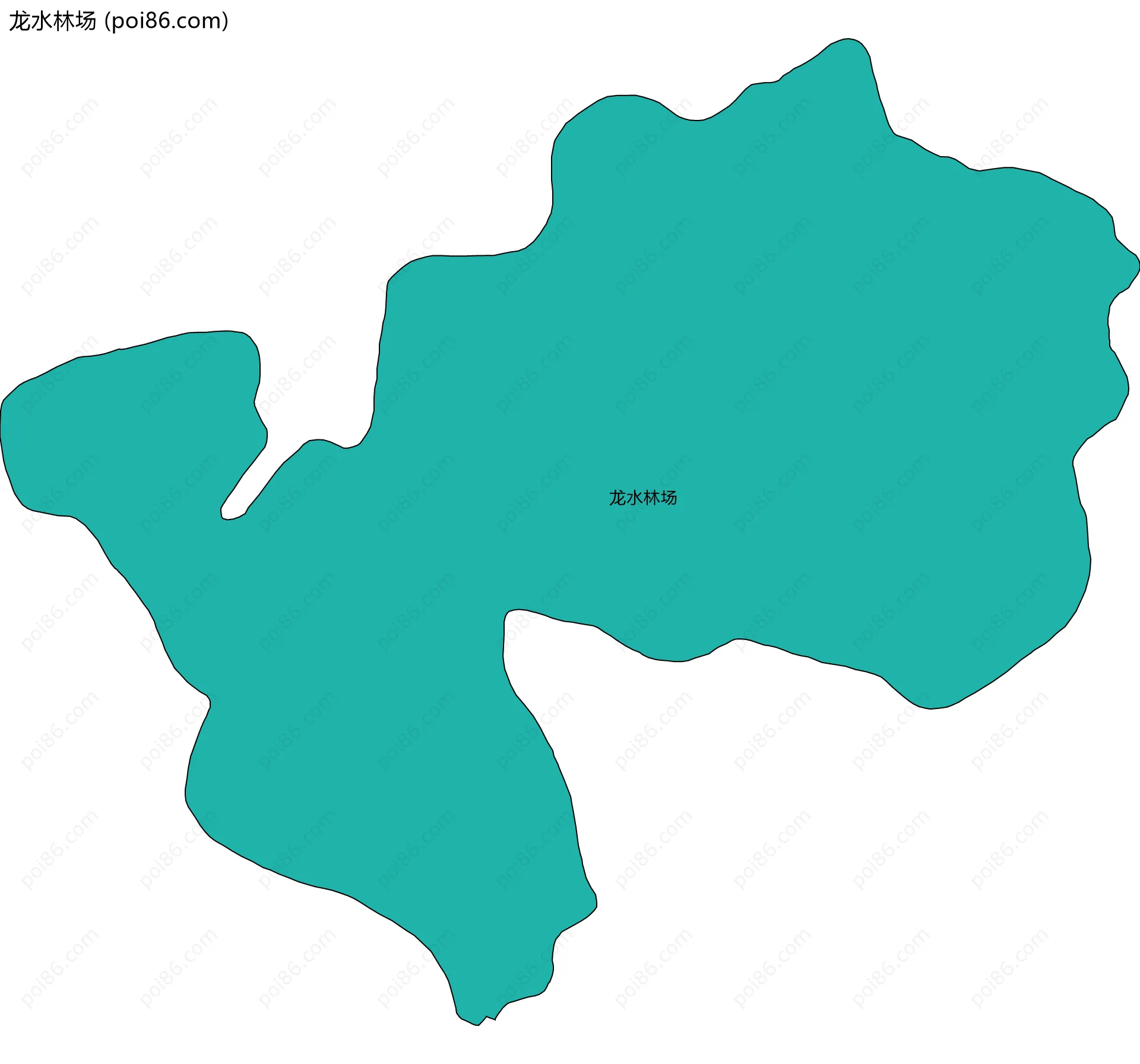 龙水林场边界地图