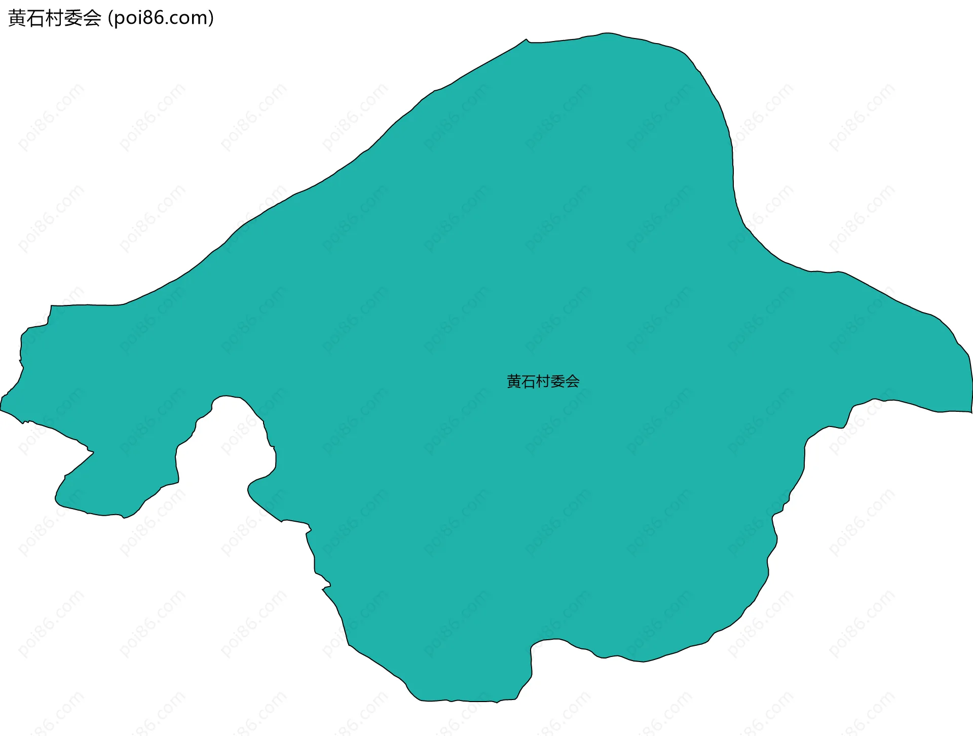 黄石村委会边界地图