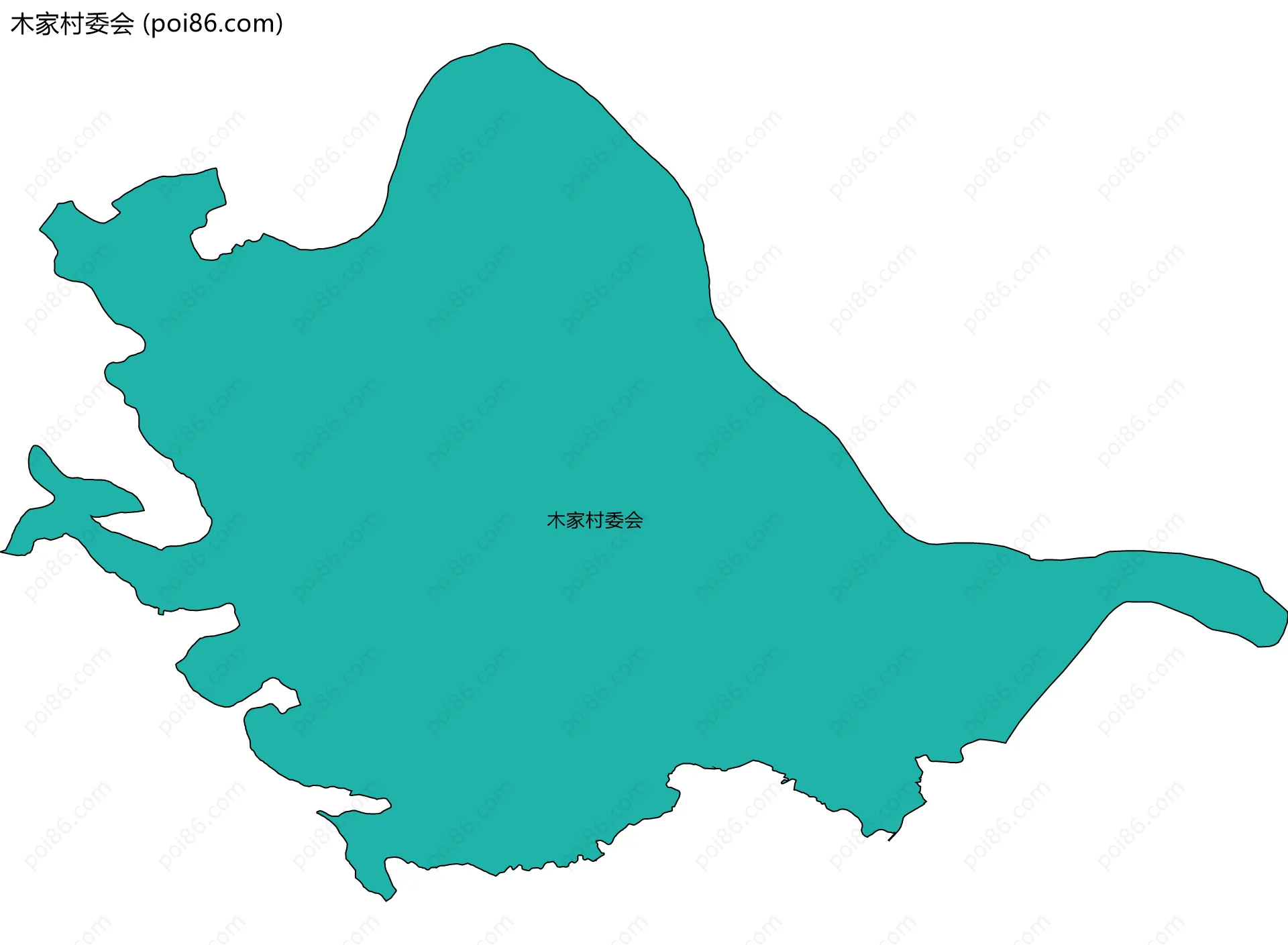 木家村委会边界地图