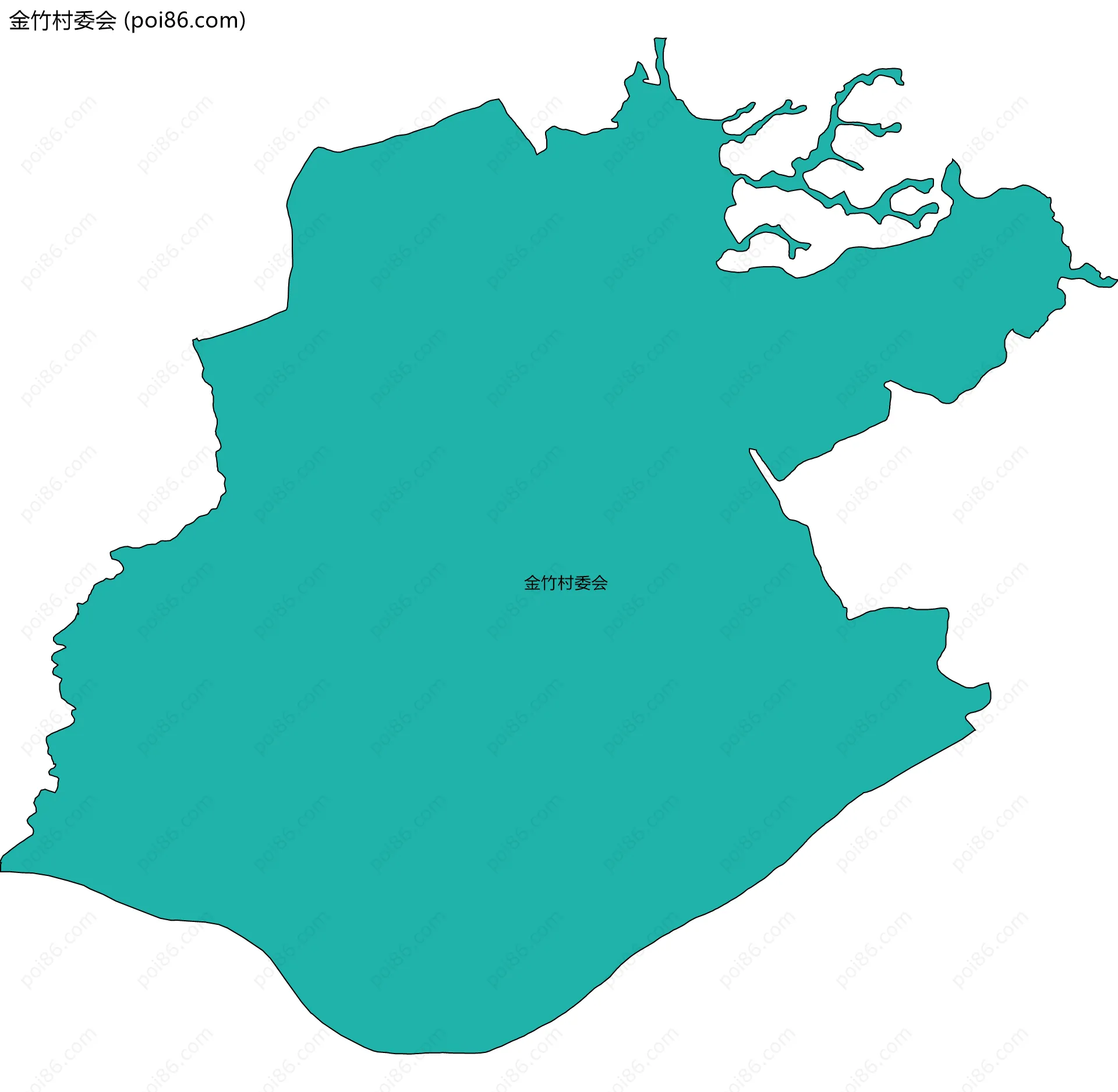 金竹村委会边界地图