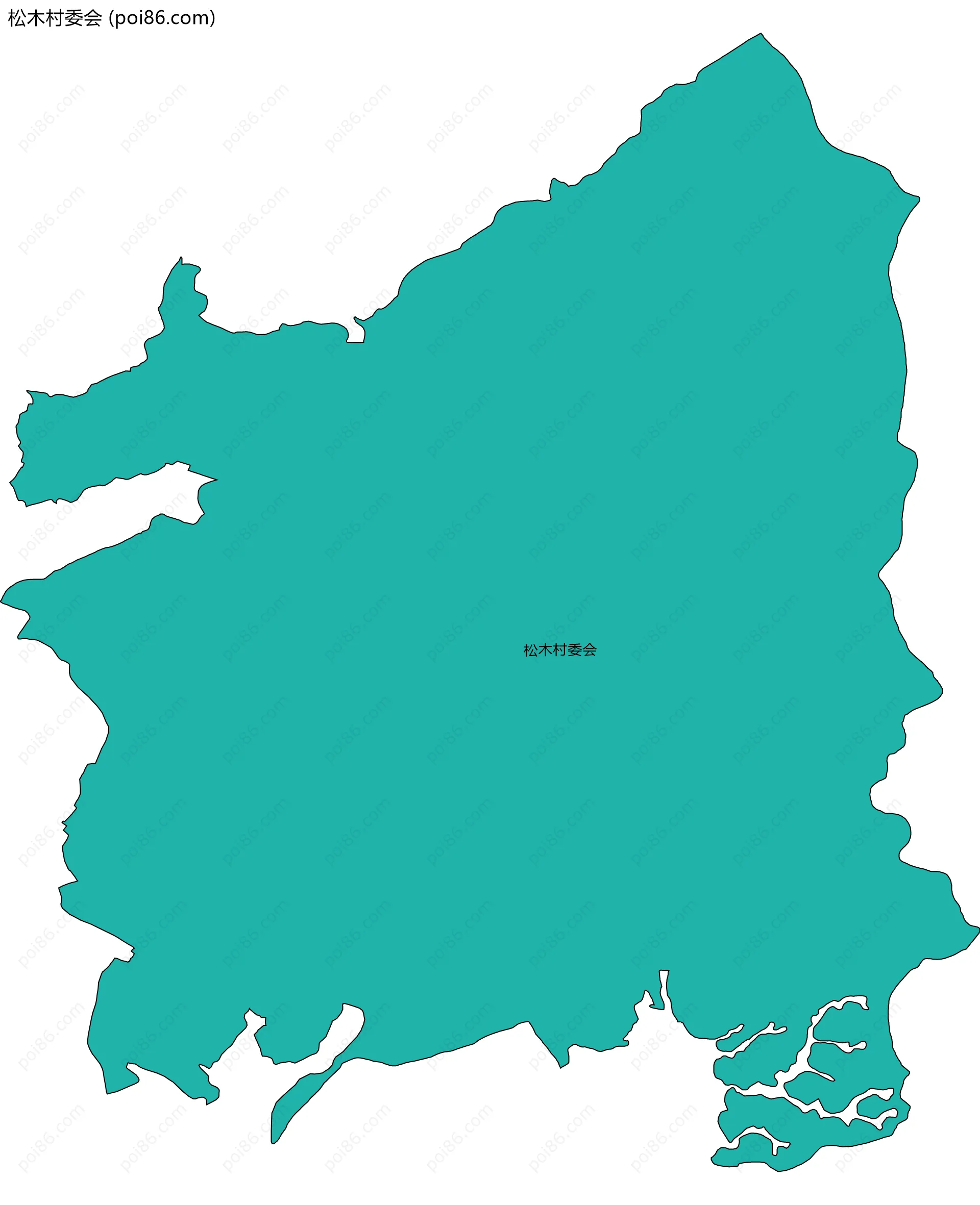 松木村委会边界地图