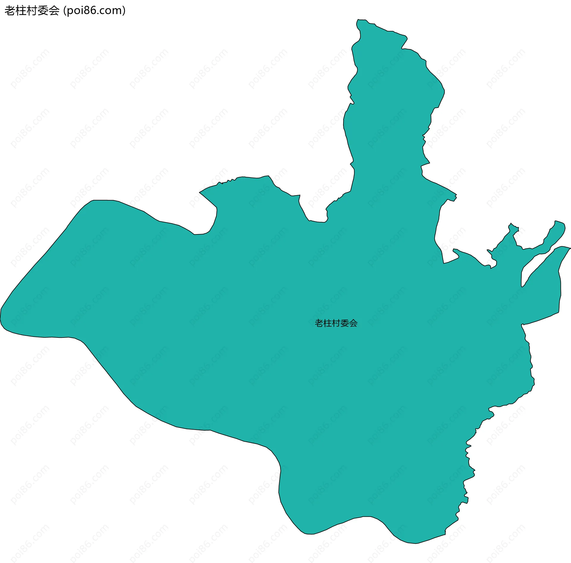 老柱村委会边界地图