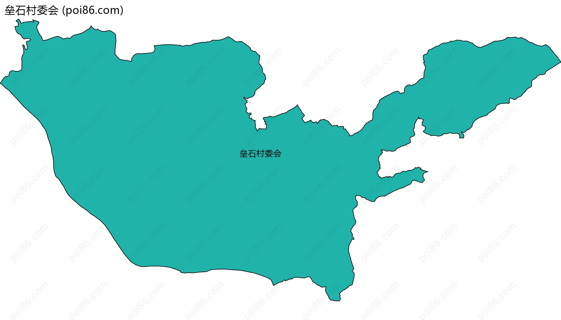 垒石村委会边界地图