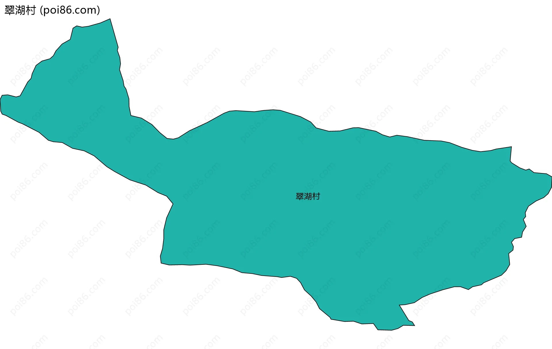 翠湖村边界地图