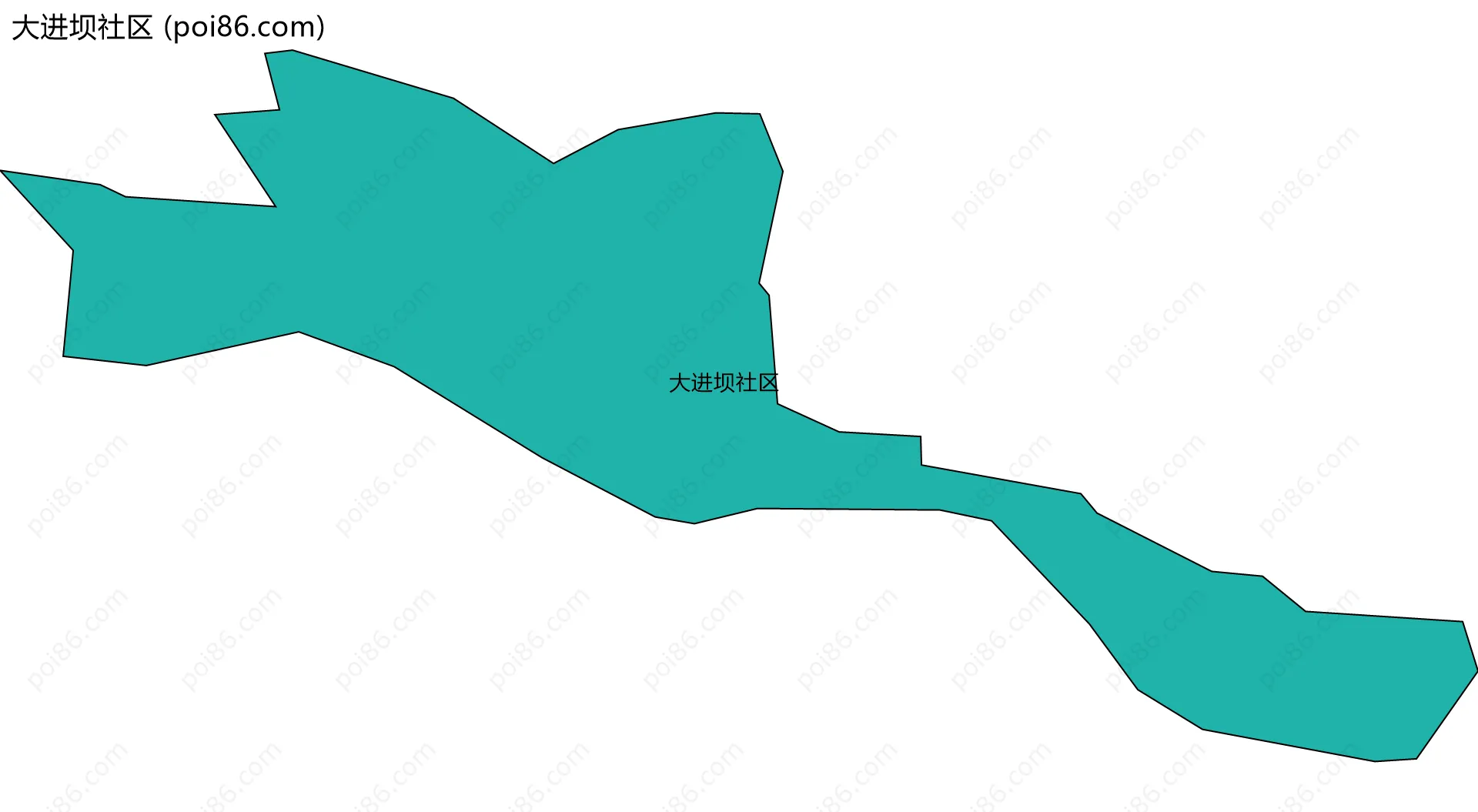 大进坝社区边界地图