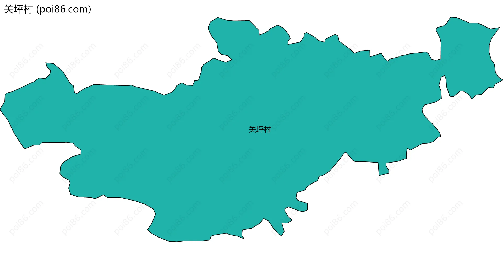 关坪村边界地图