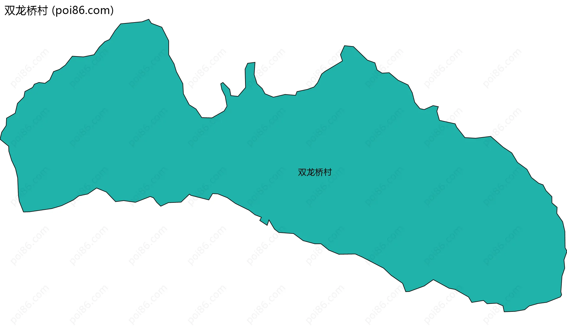 双龙桥村边界地图