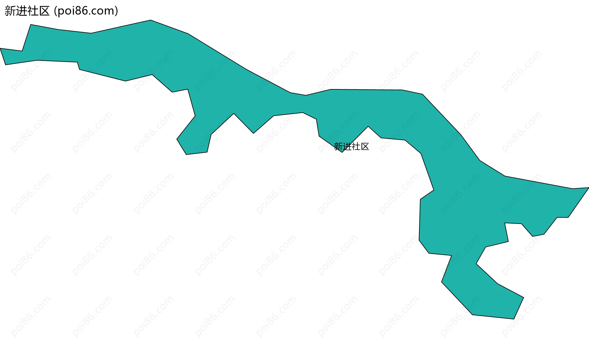 新进社区边界地图