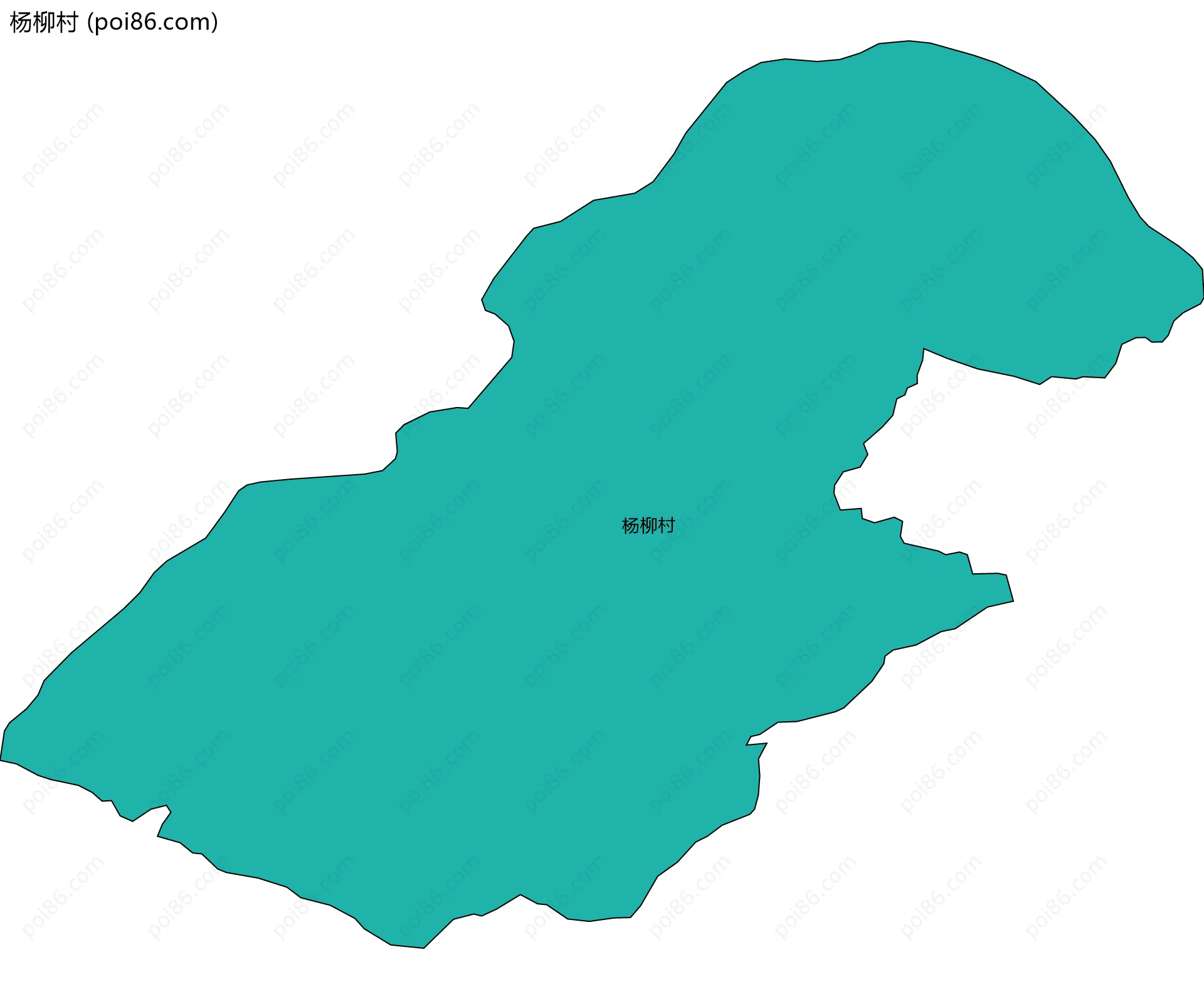 杨柳村边界地图