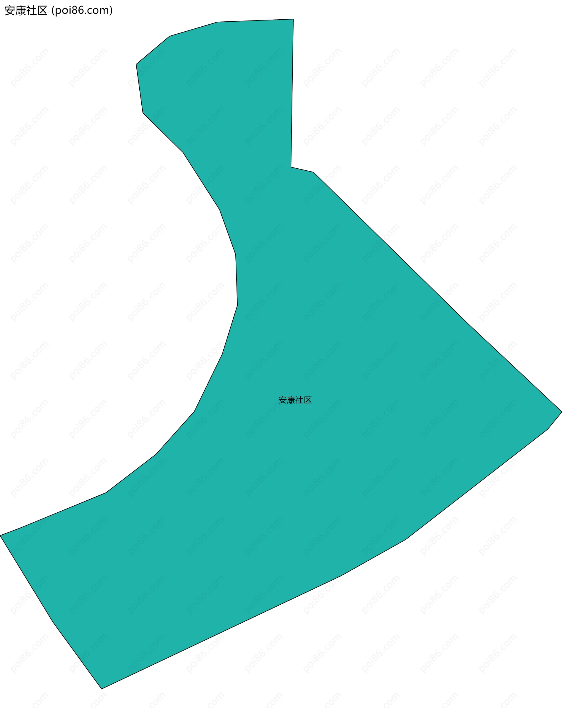 安康社区边界地图