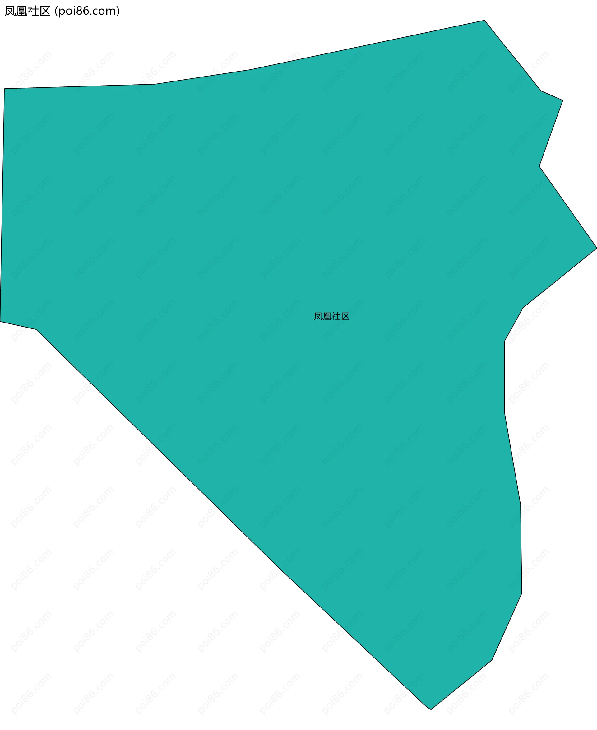 凤凰社区边界地图