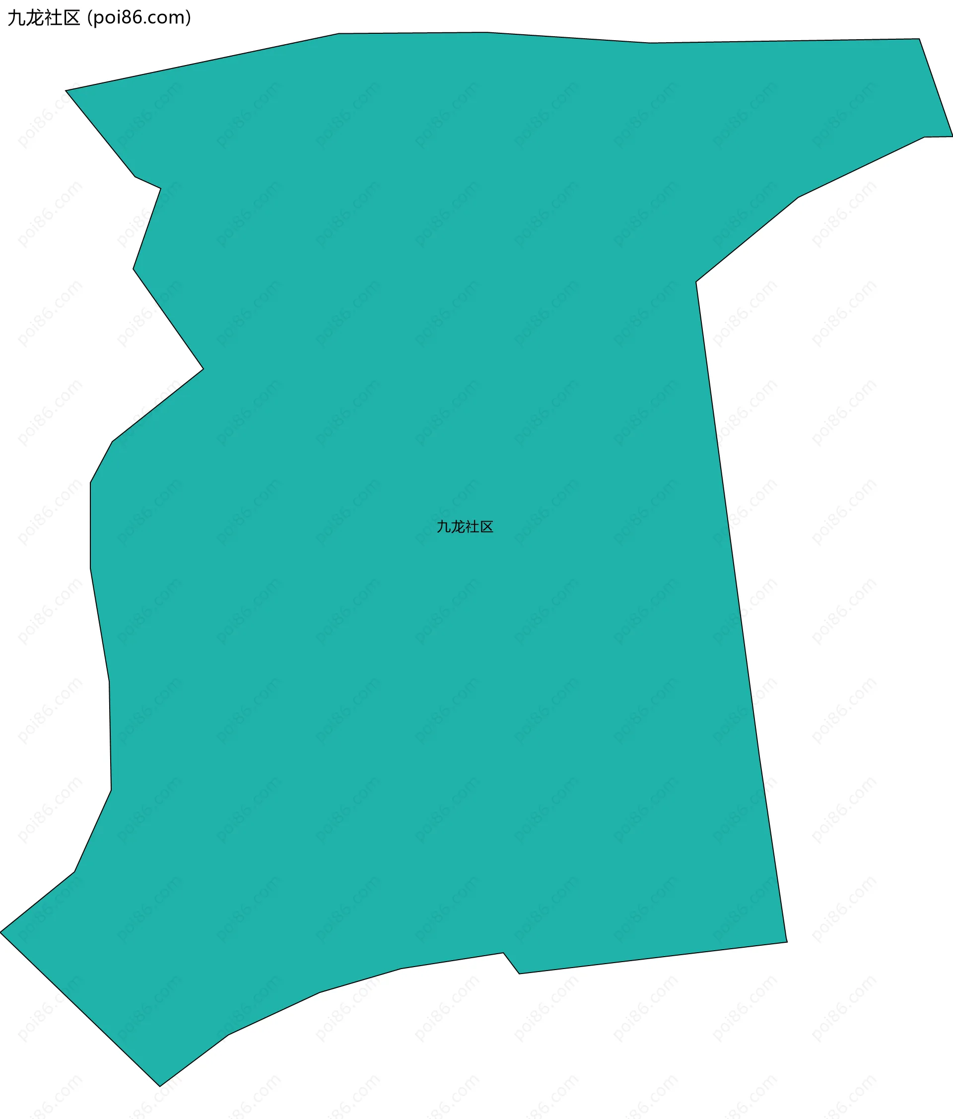 九龙社区边界地图