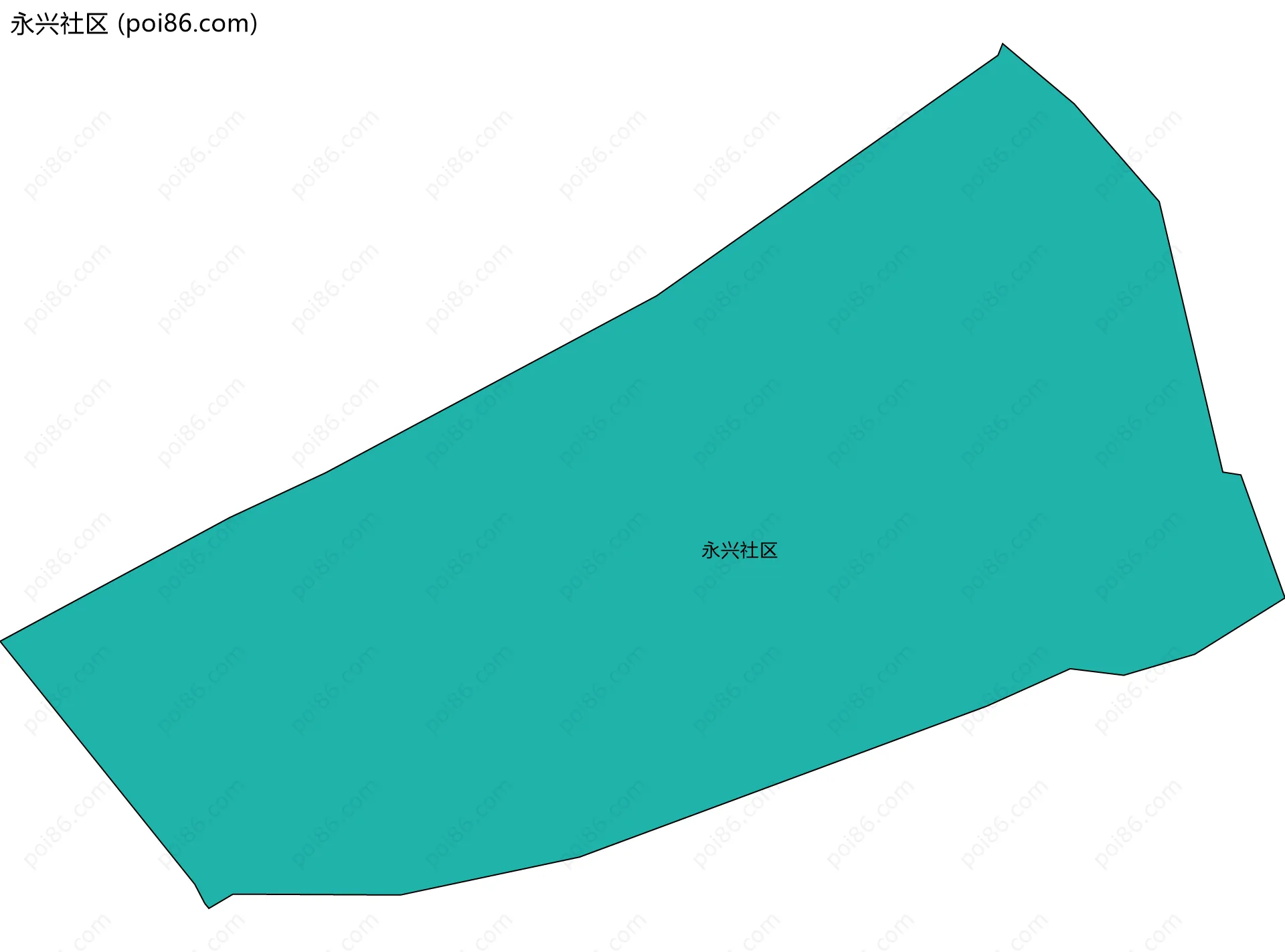 永兴社区边界地图