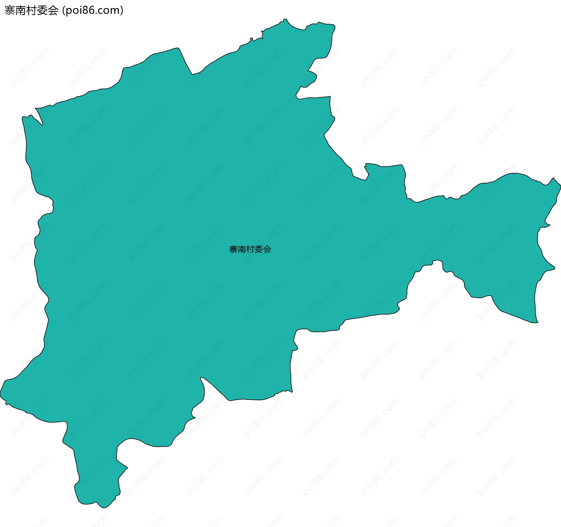 寨南村委会边界地图